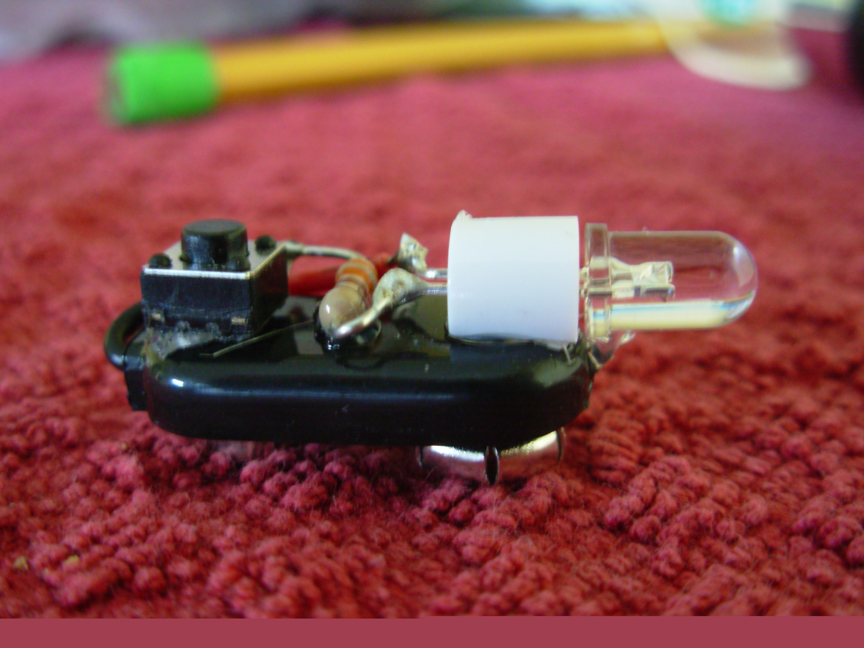 Tiny 9V Clip Flashlight!