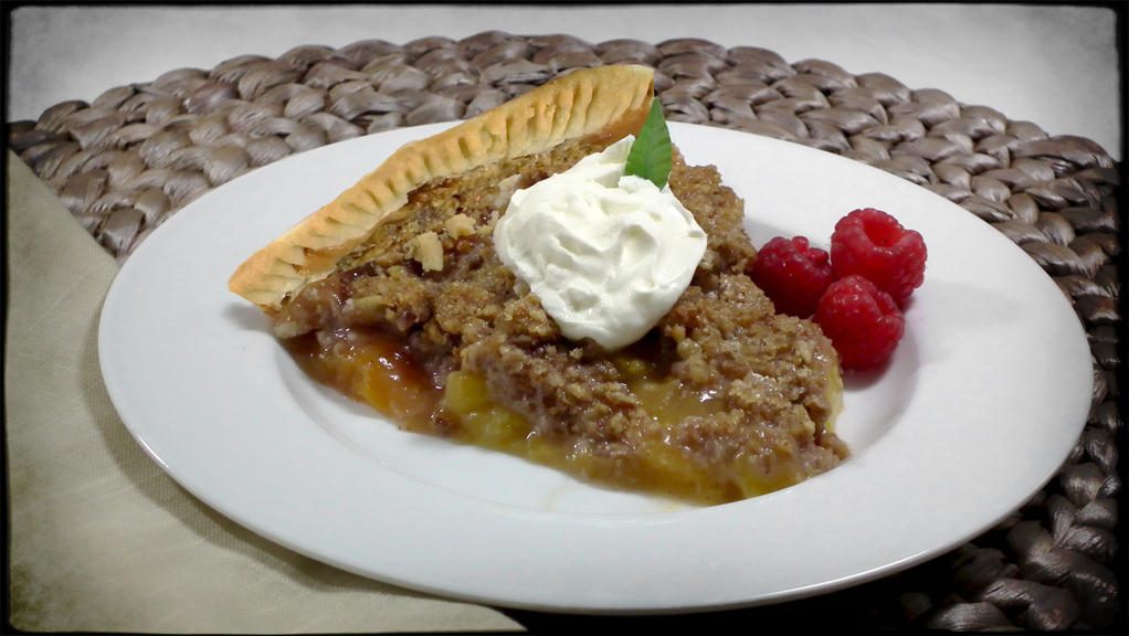 Summertime Peach Melba Pie