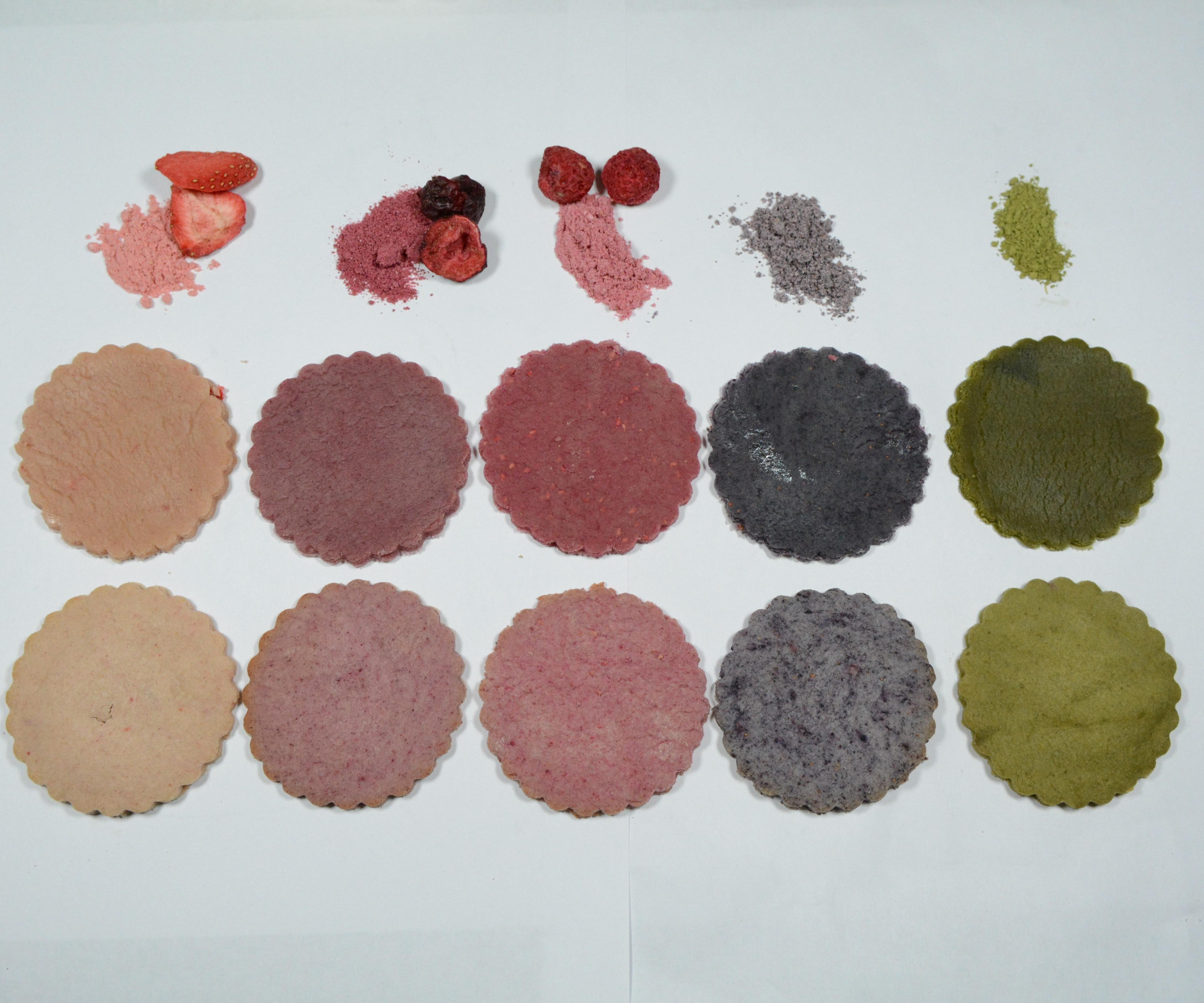 Colored Pastry Dough With Natural Ingredients  