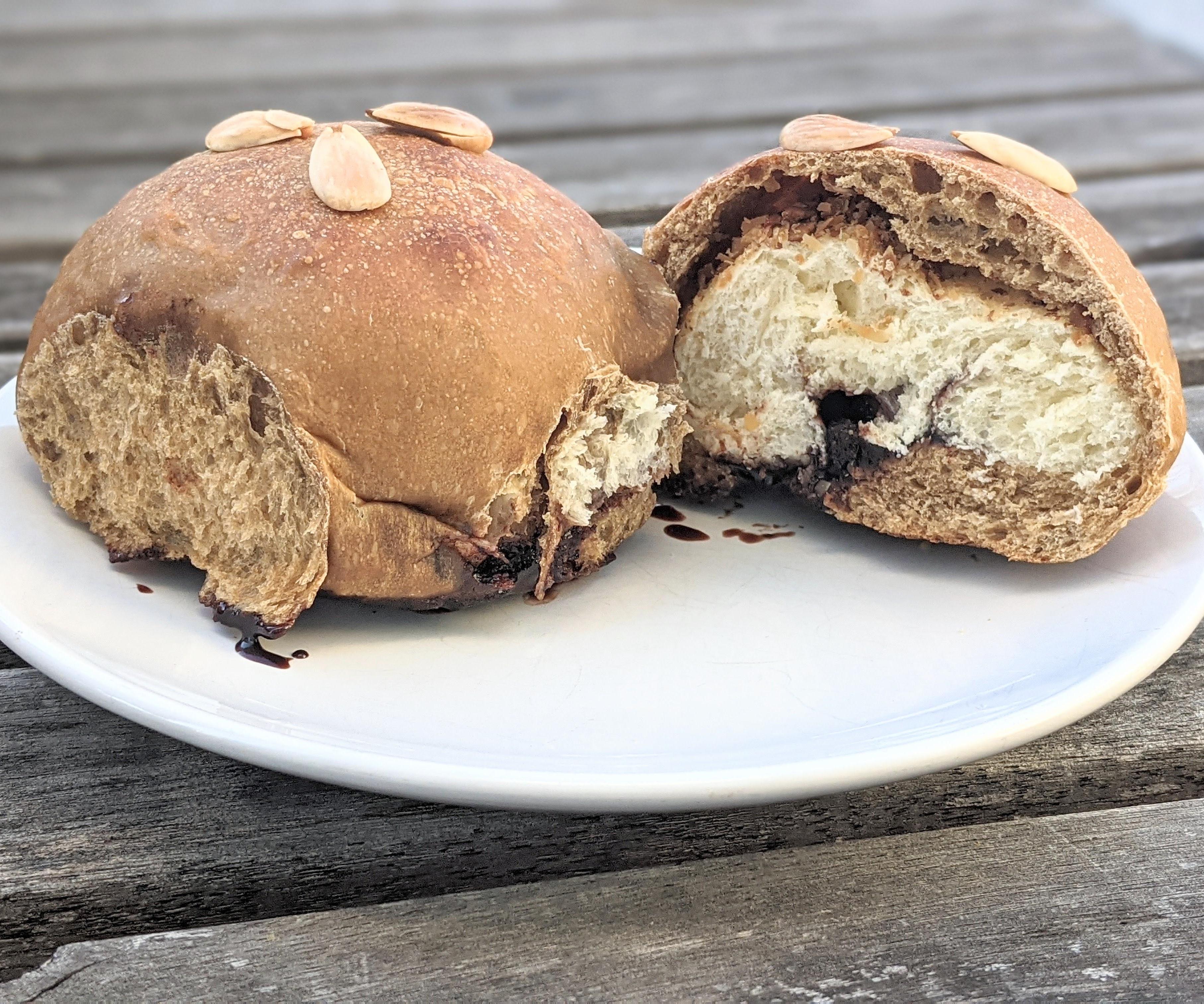 Mocha Almond Fudge Milk Bread Buns