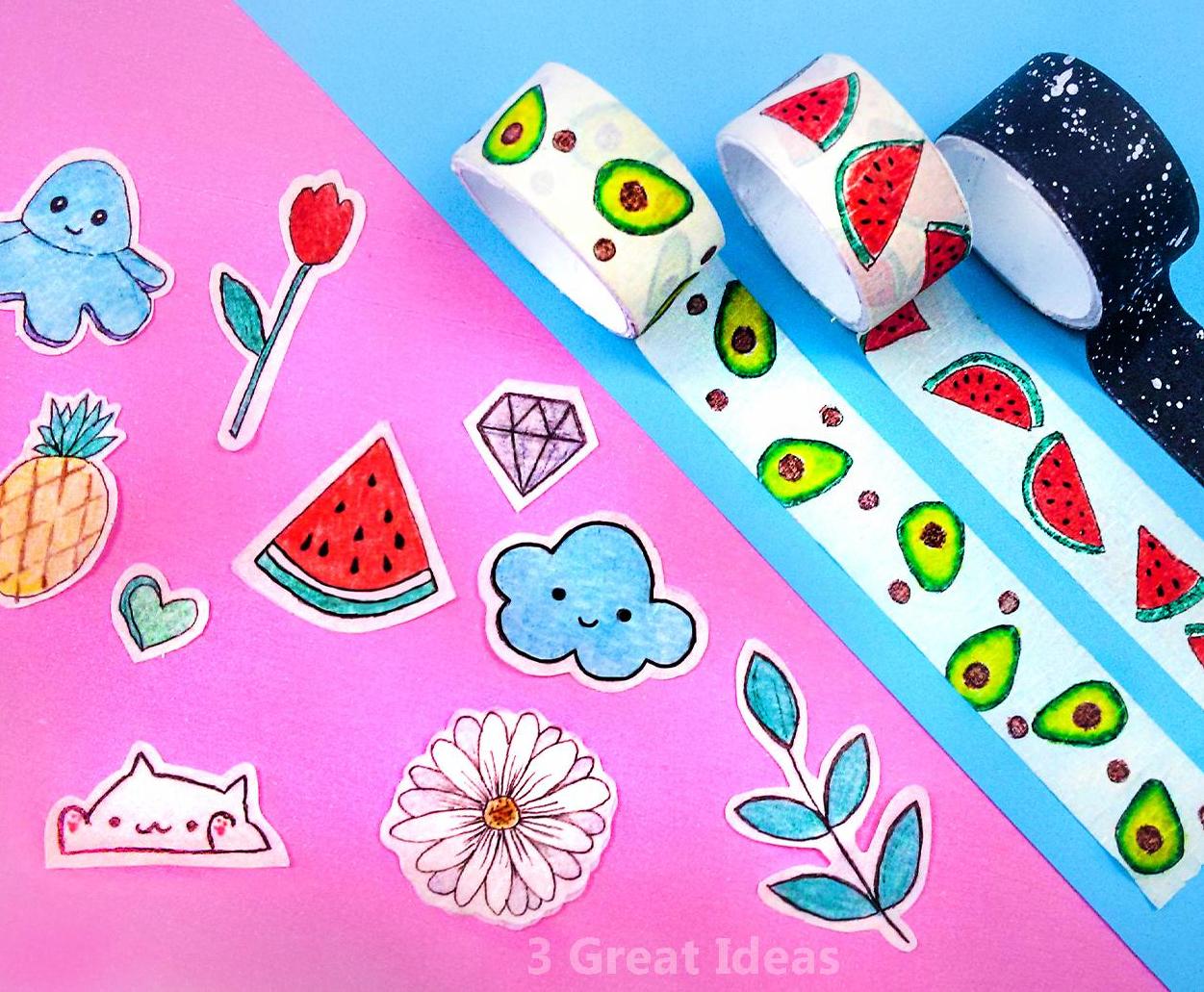 Diy Washi Tape and Sticker Making
