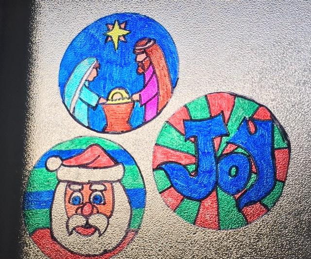 Holiday Marker Suncatcher Clings