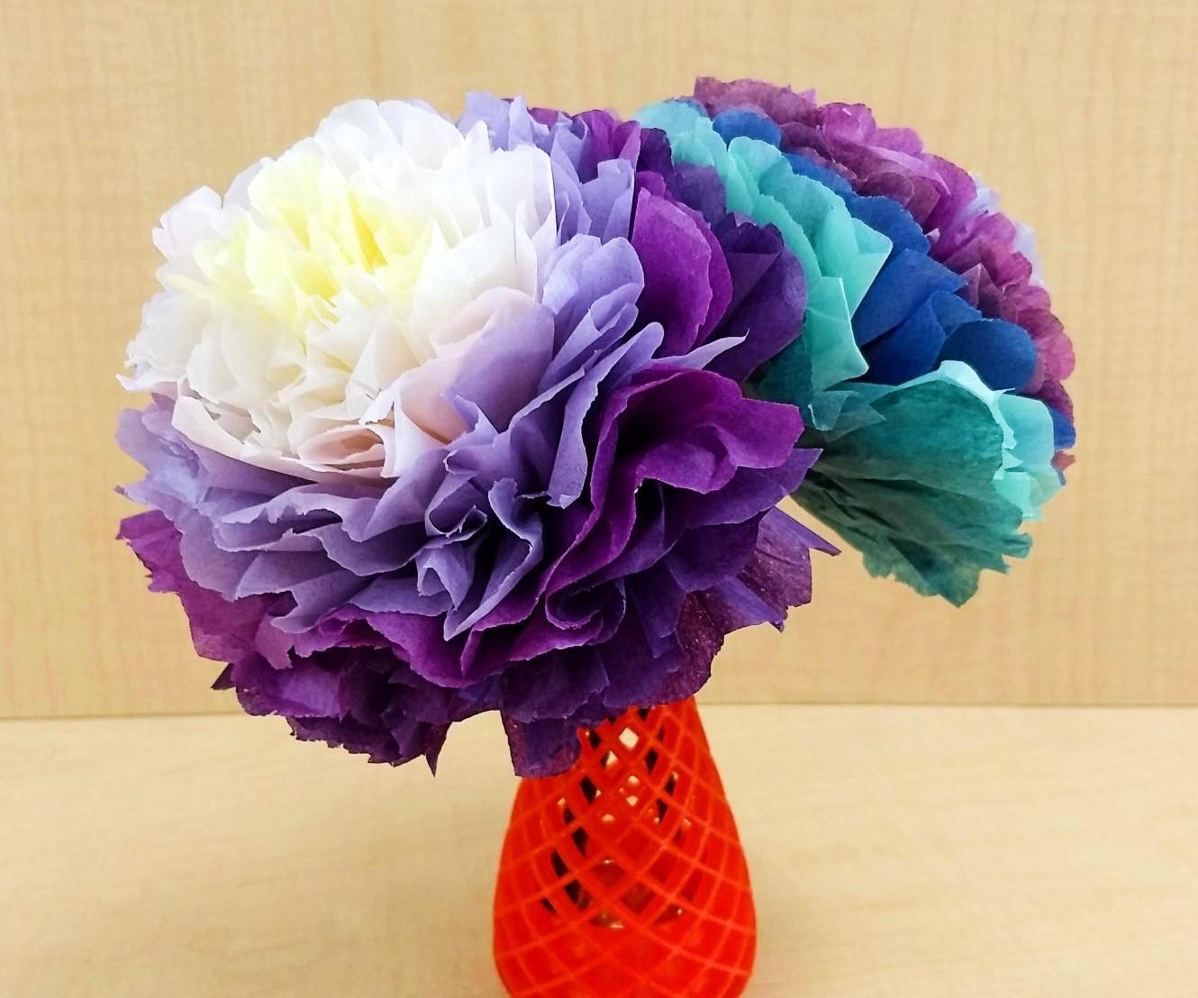 Tissue Paper Fantasy Flowers