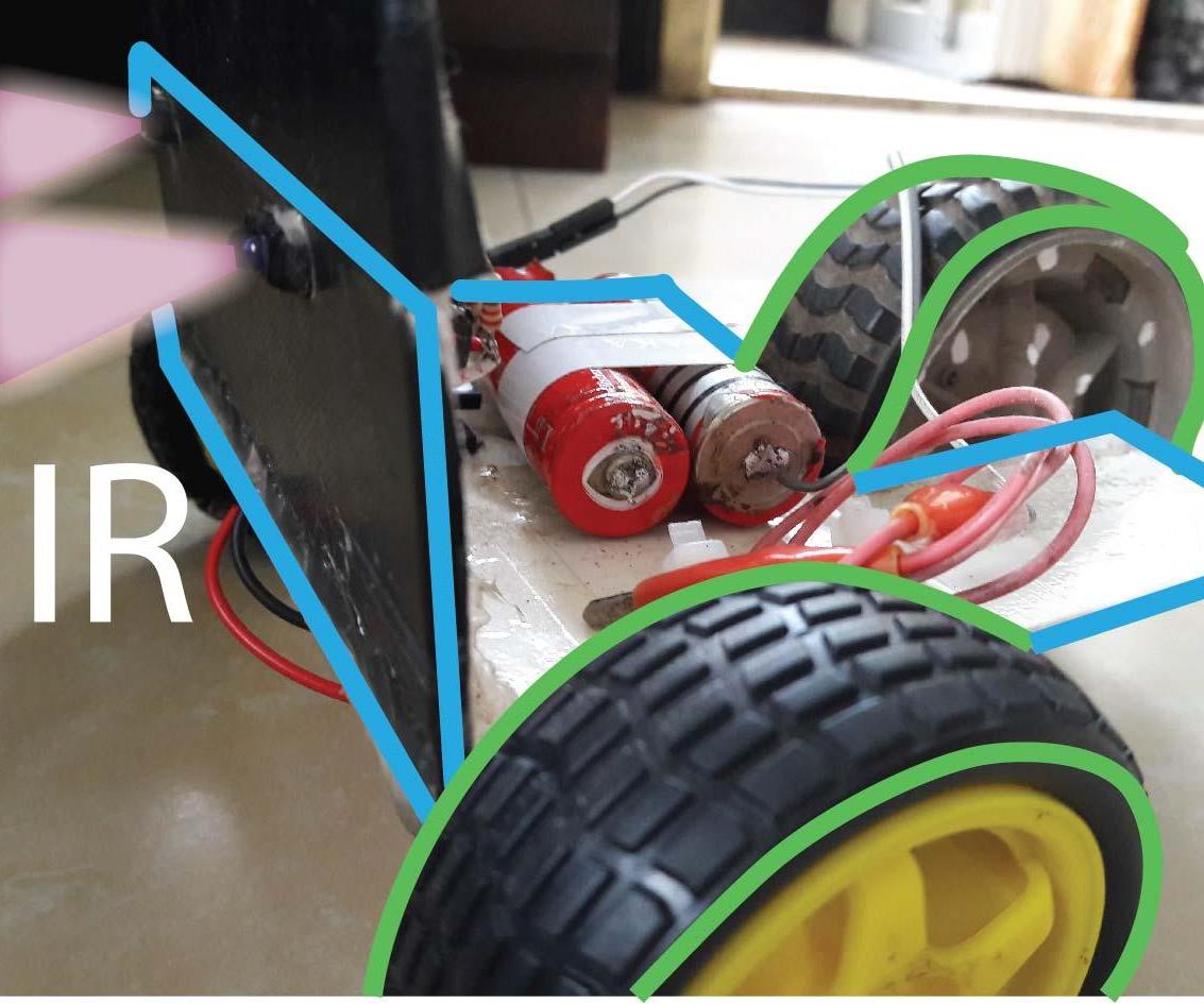 Simple Contactless Infra-Red Controlled Car