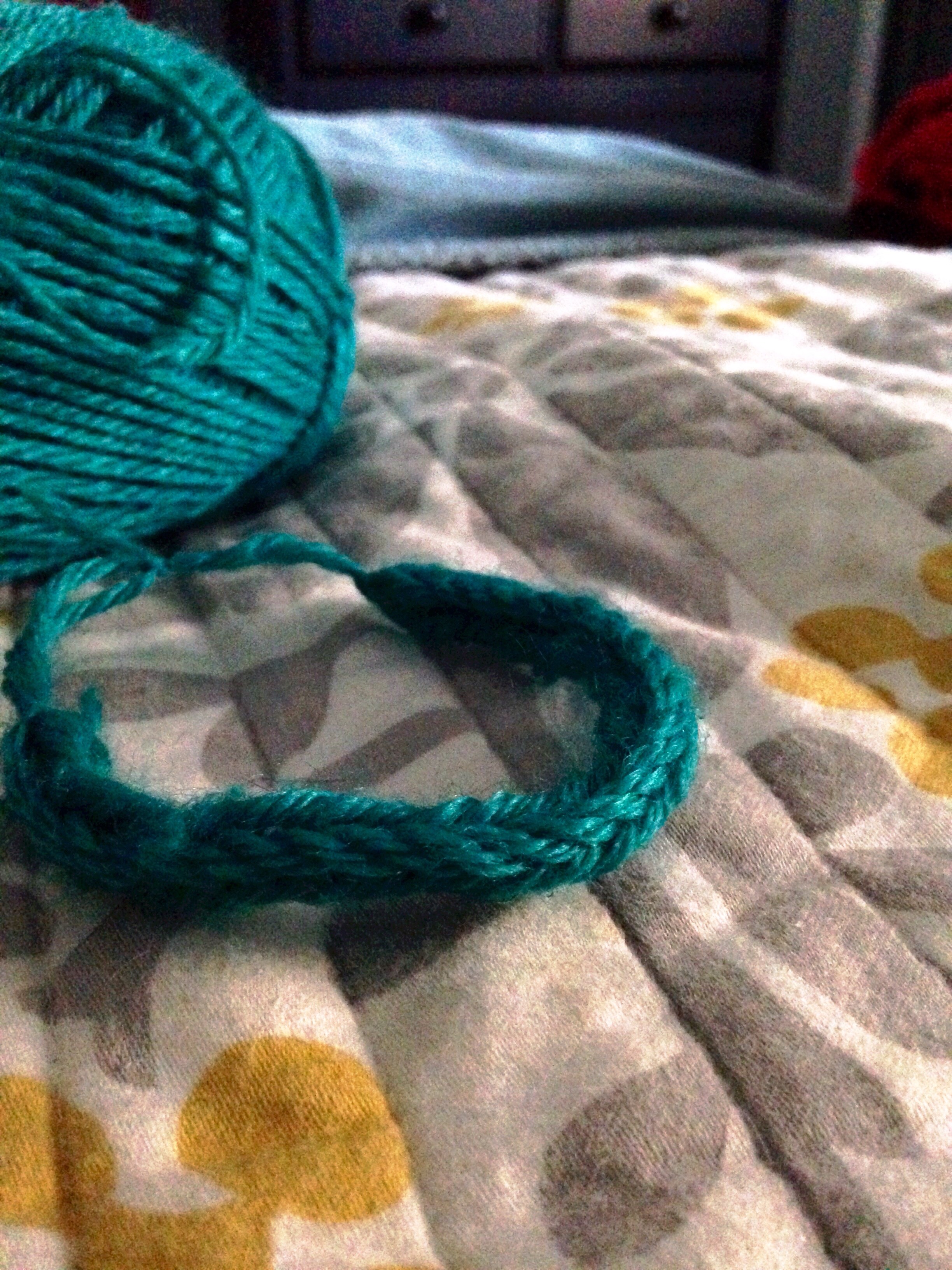 Yarn Fishtail Bracelet