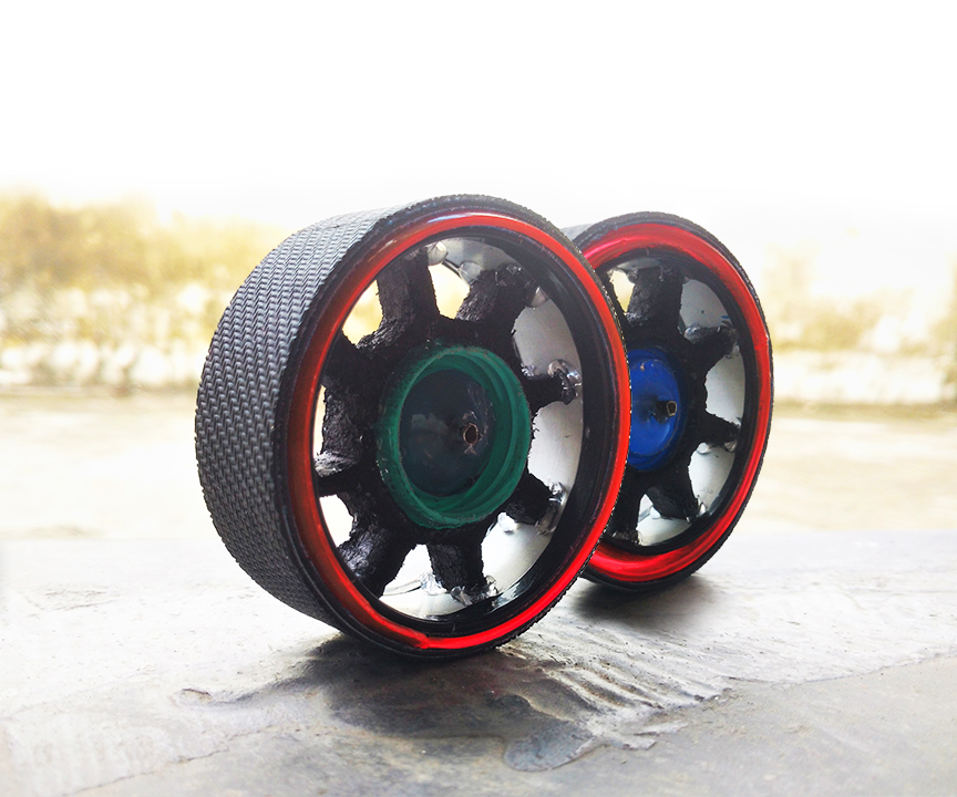 Homemade RC Toy Car Glowing Wheels