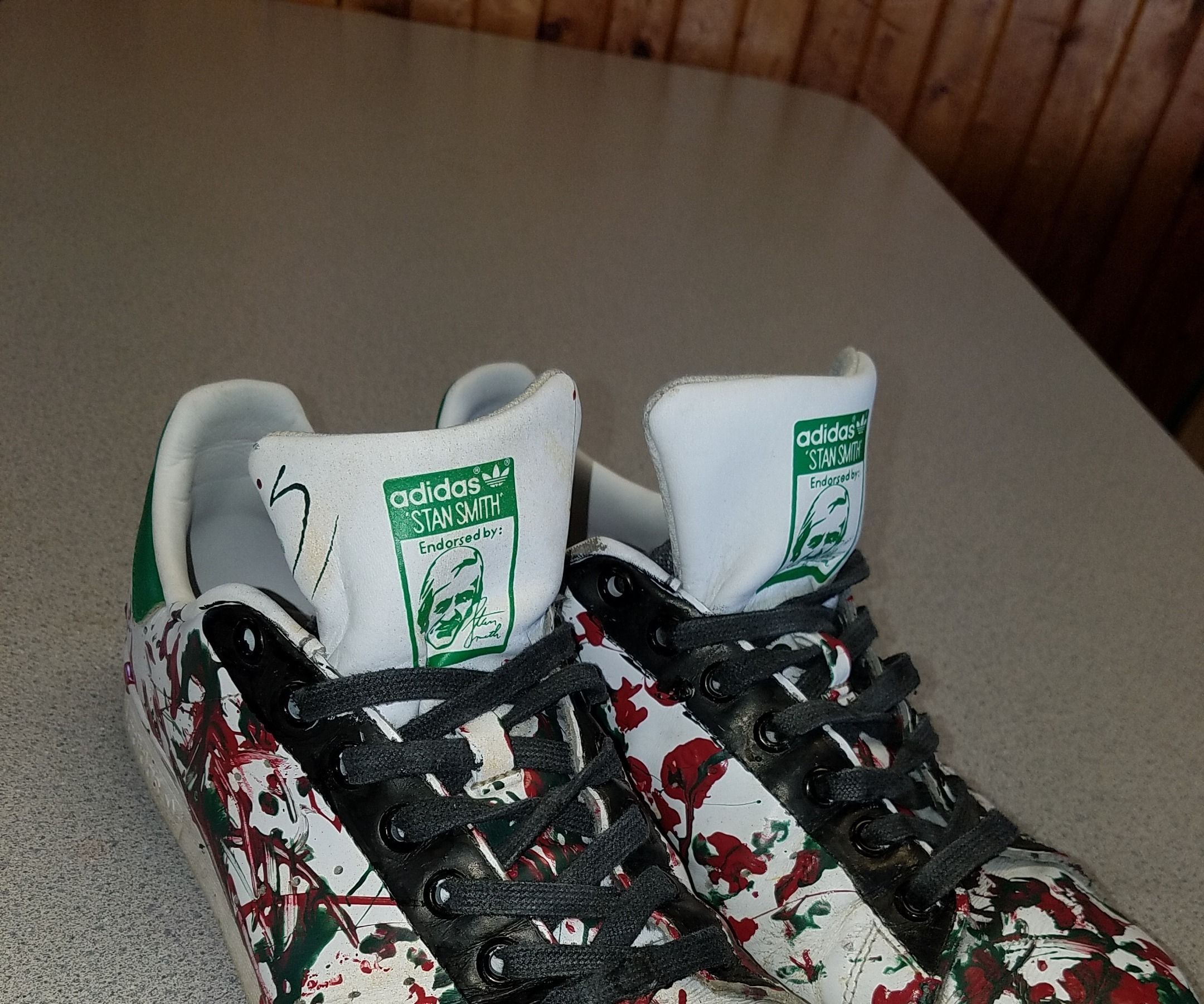 Custom Paint Splattered Shoes