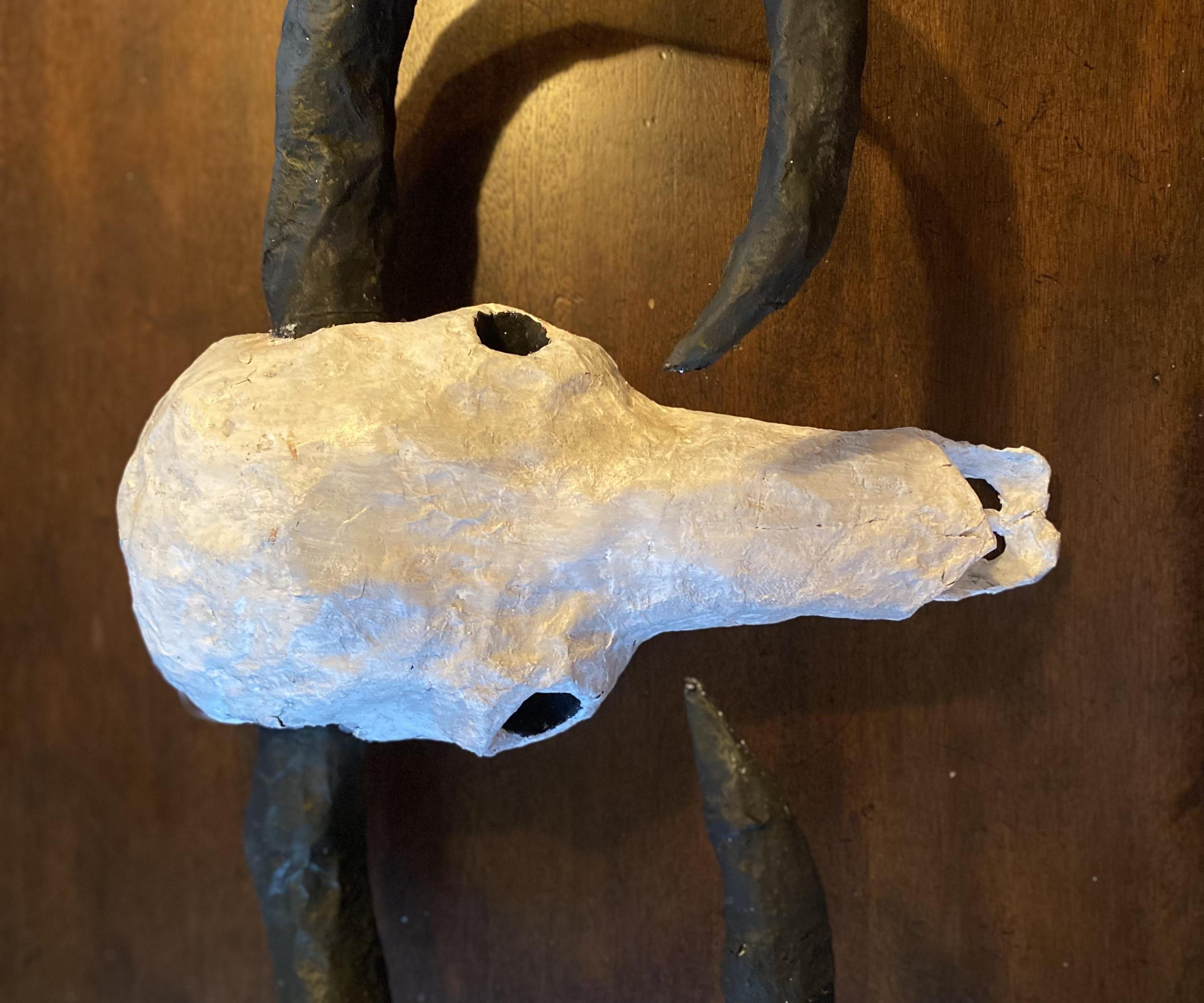 Paper Animal Skull Wall Decoration 