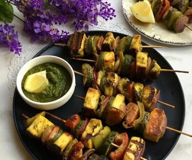 Green Chutney Paneer Tikka