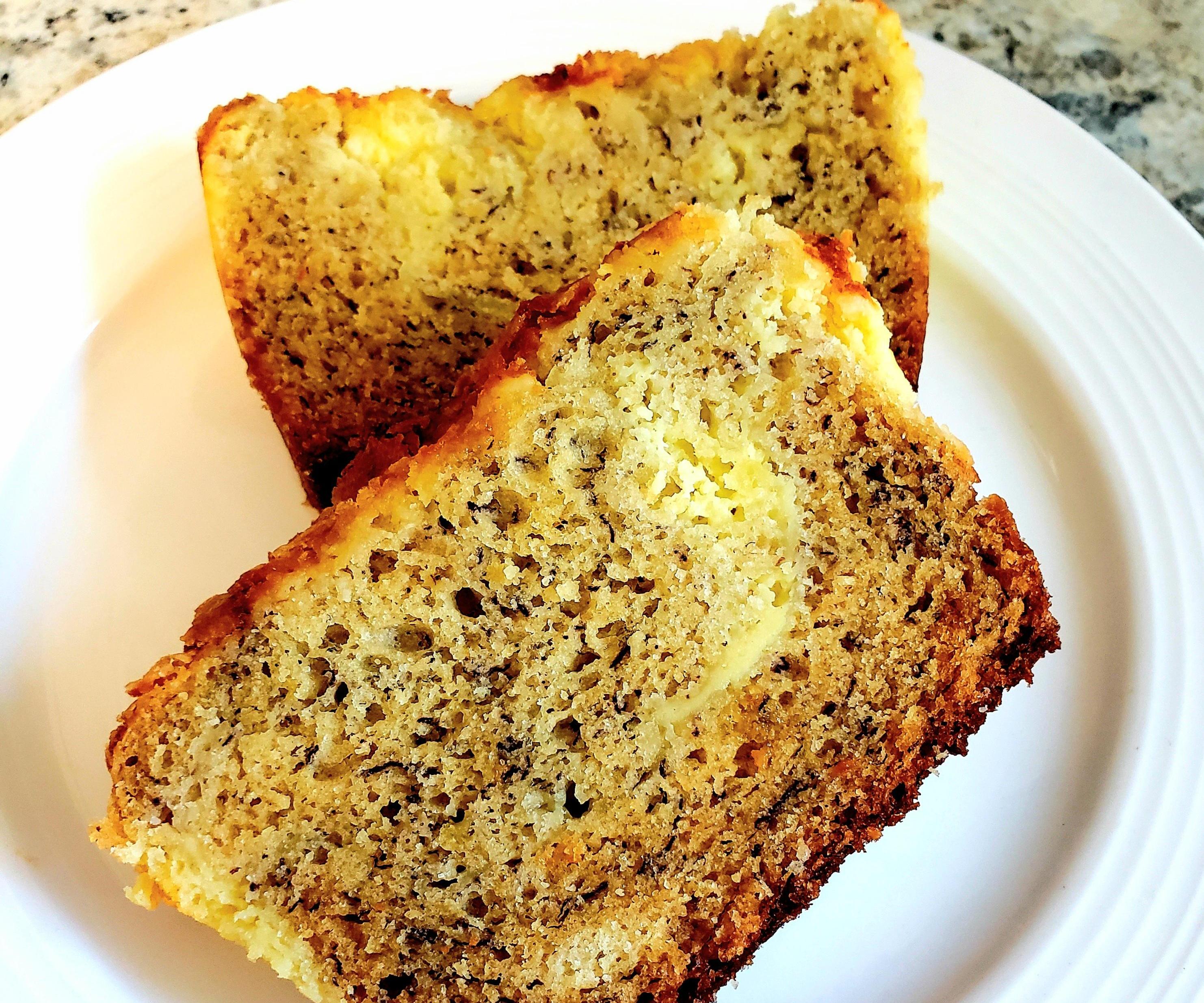 Cheesecake Marble Banana Bread