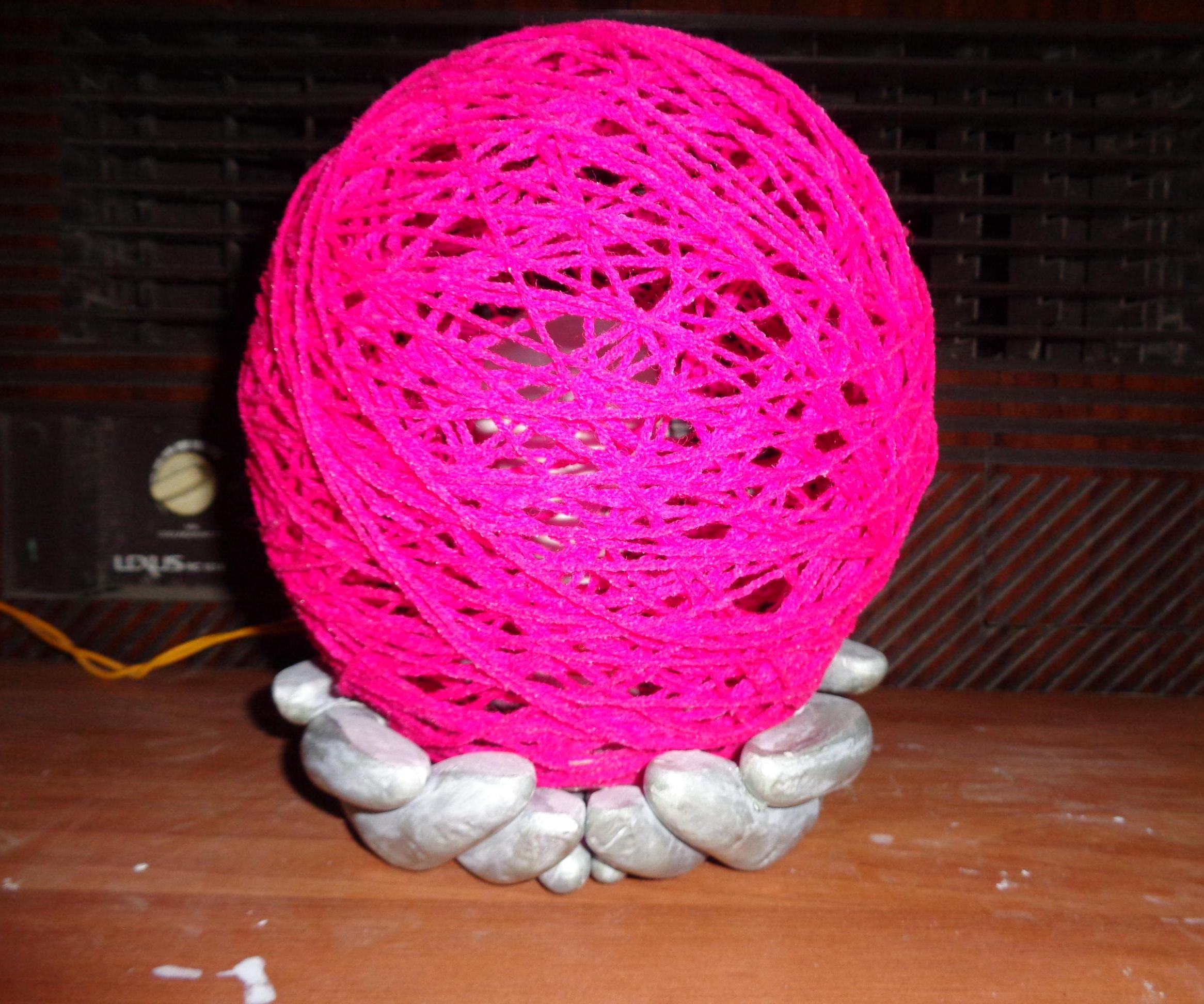 Night Lamp With Woolen Lampshade