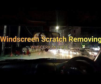 How to Remove Windscreen Wiper Scratches Using CERIUM OXIDE With Results