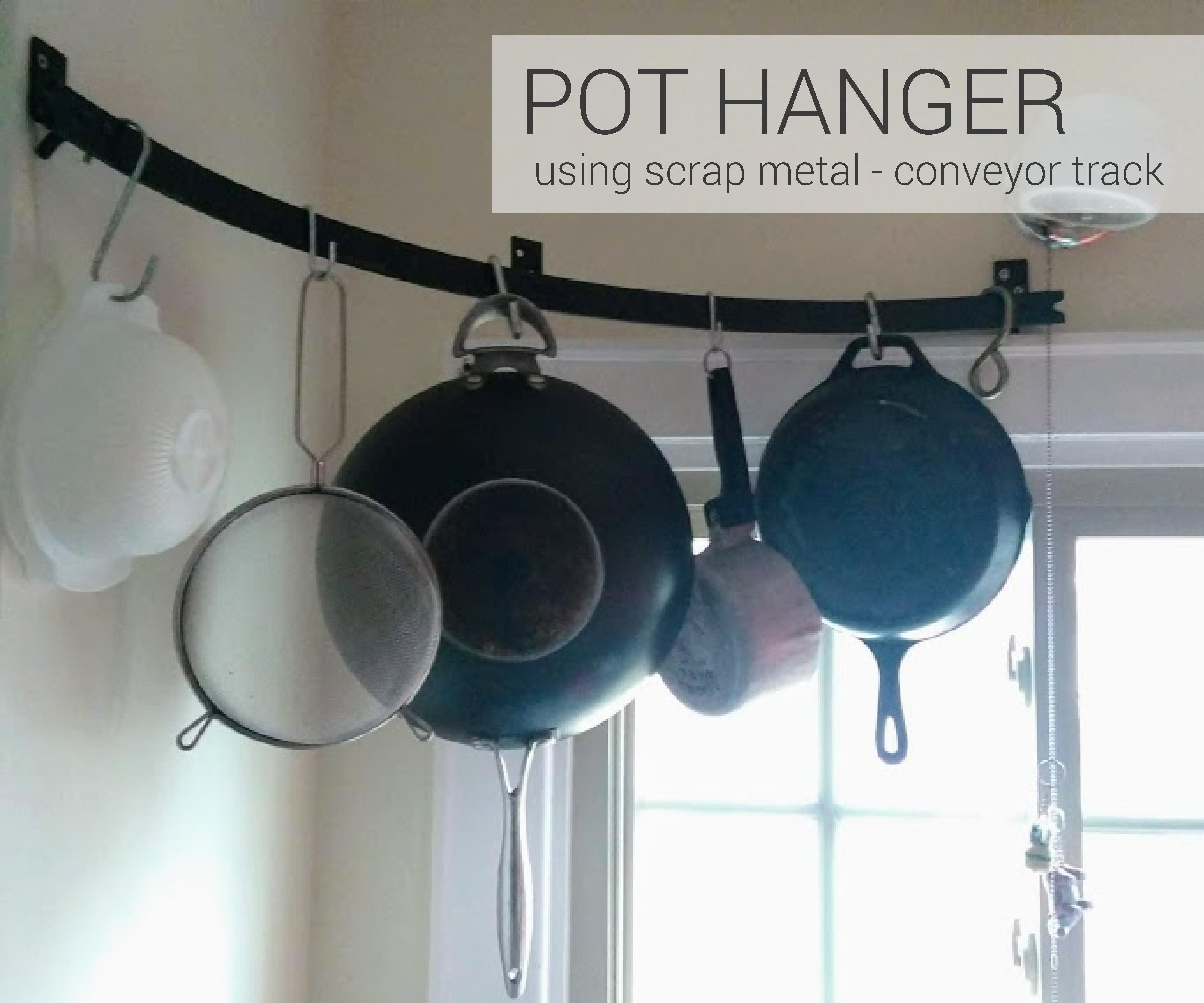 Scrap Metal Pot Hanger