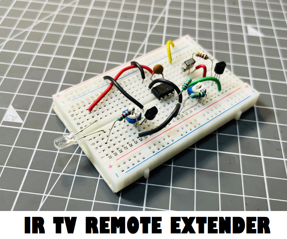 IR Remote Extender and Repeater Using 555