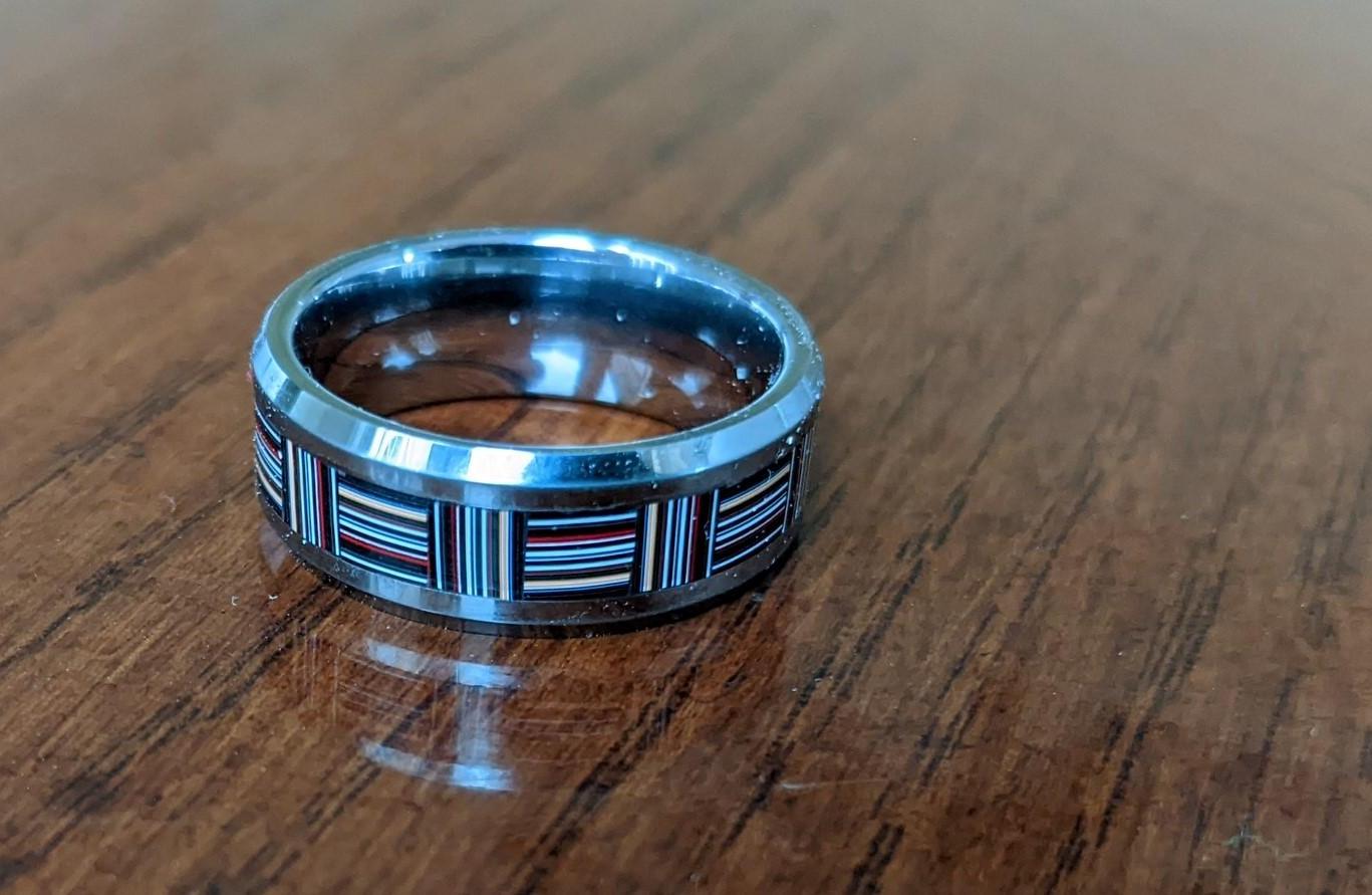 An Engagement Ring from Year's of Car Factory Paint