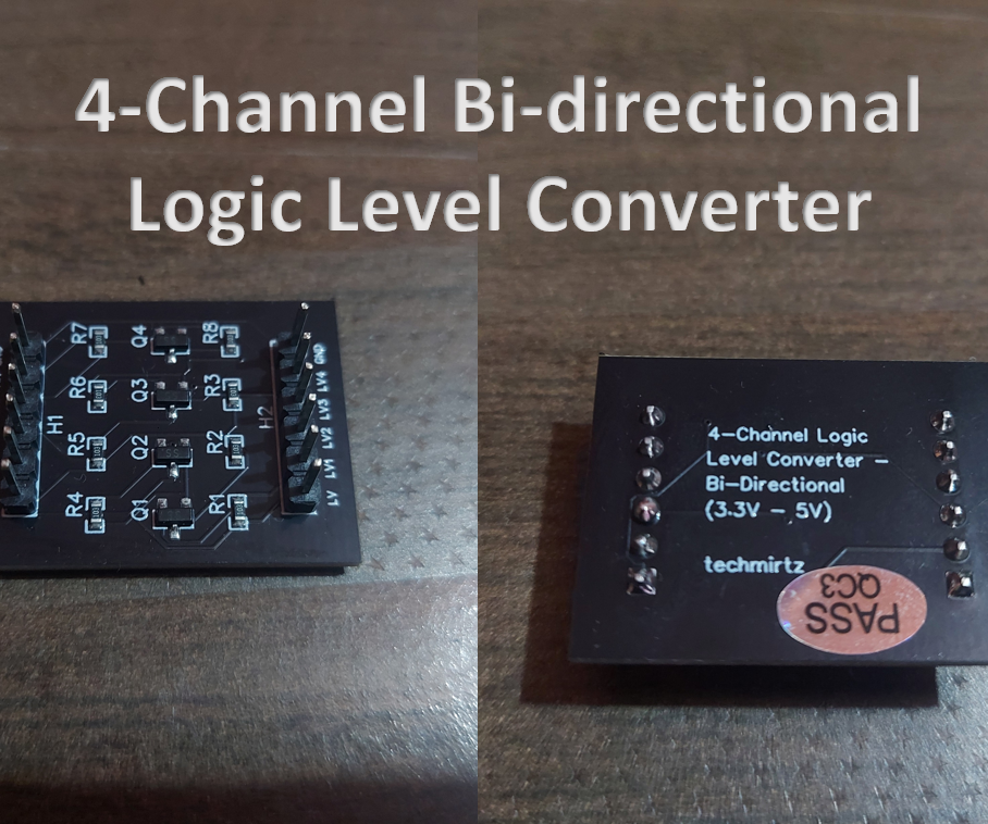 DIY 4 Channel Bi-directional Logic Level Converter (3v-5v)