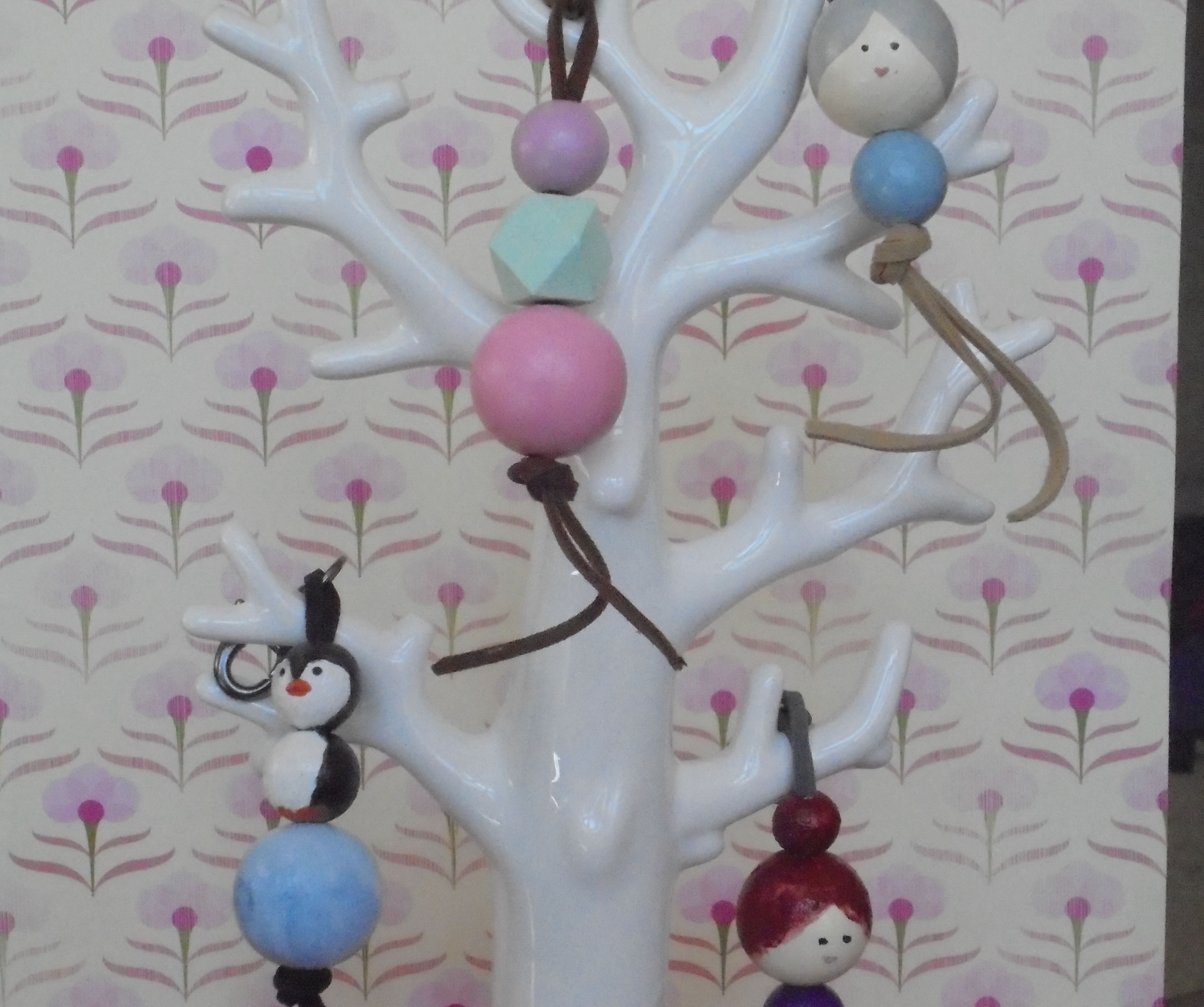 Wooden Bead Keychain Ideas