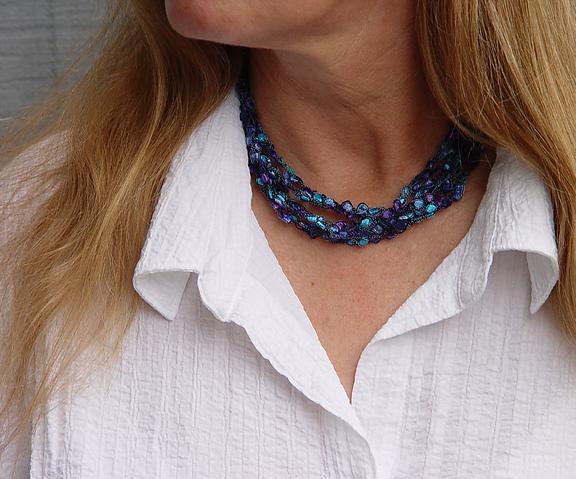 Adjustable Crocheted Necklace