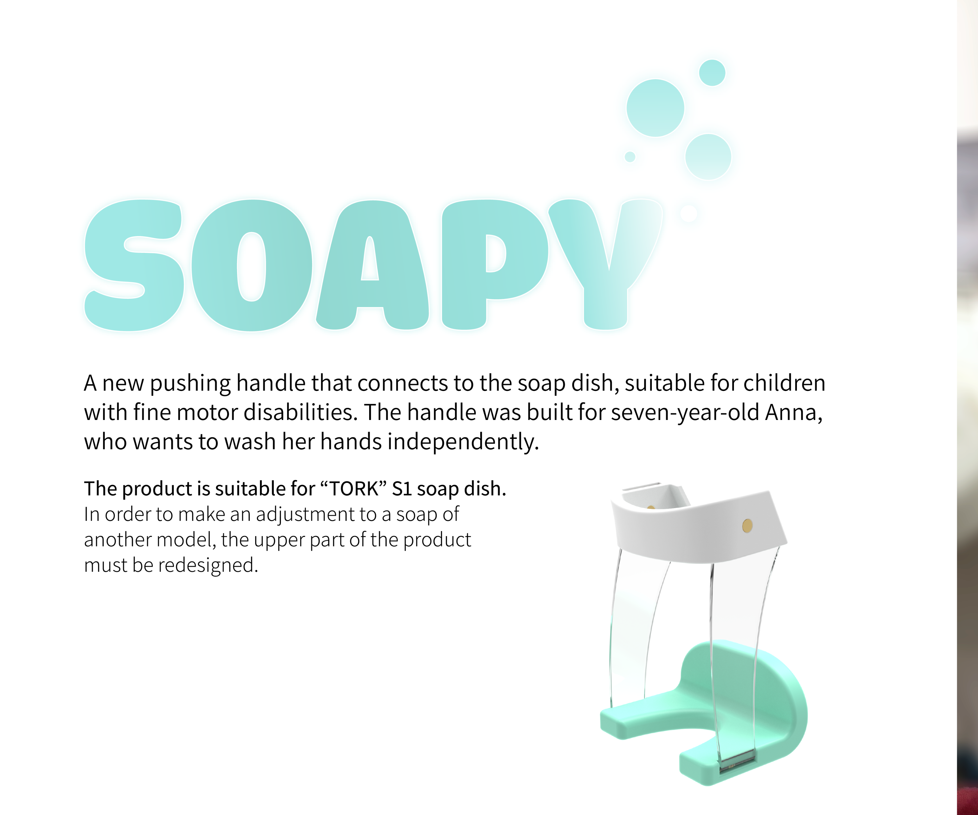 SOAPY. a New Dish Soap Handle for Anna