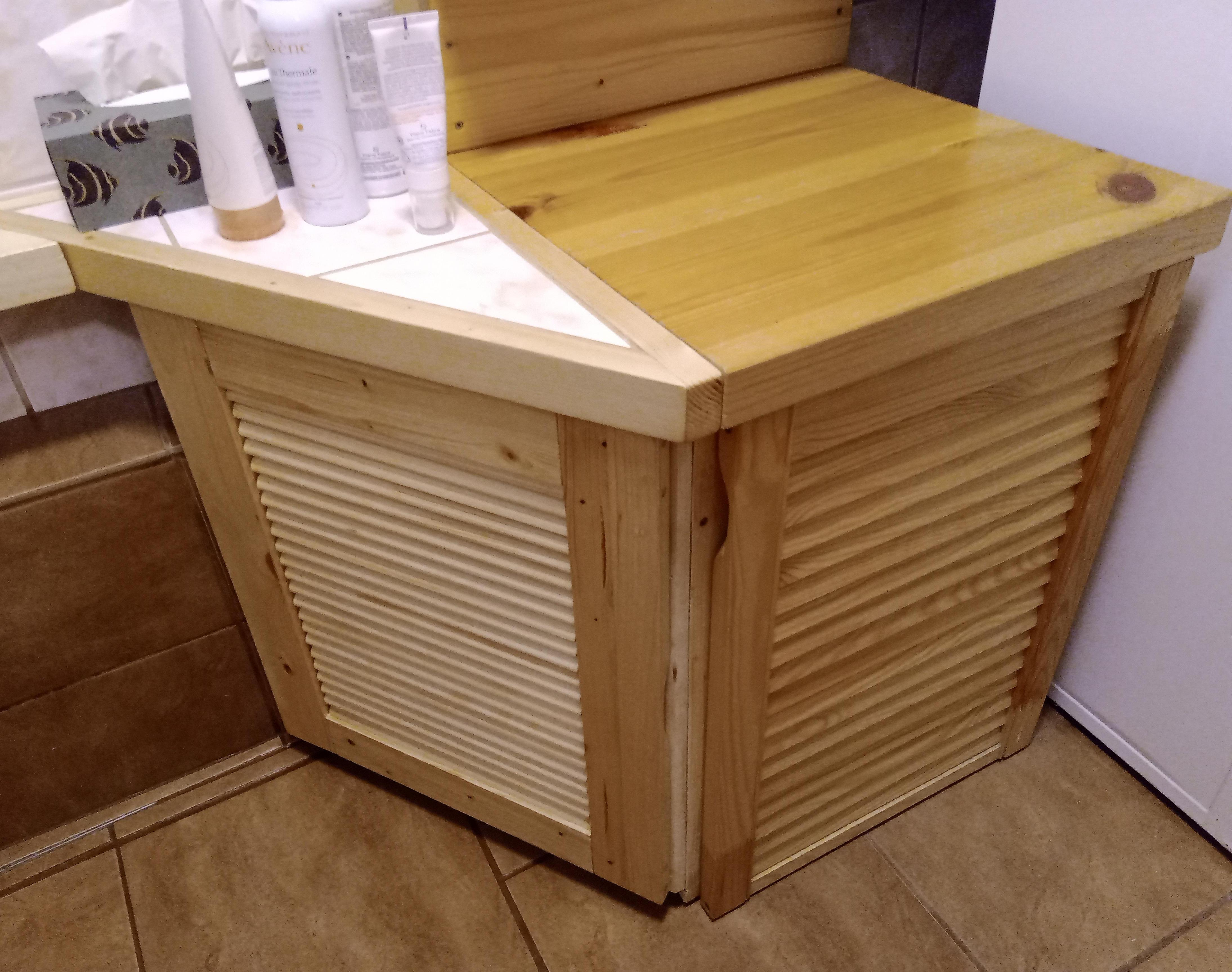 Imitation Louvered Cupboard Door