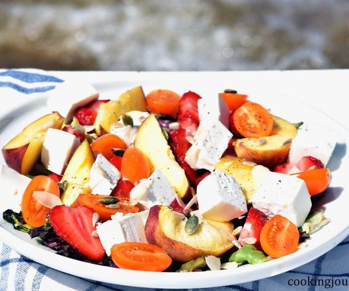 Summer Fruit Salad on the seaside