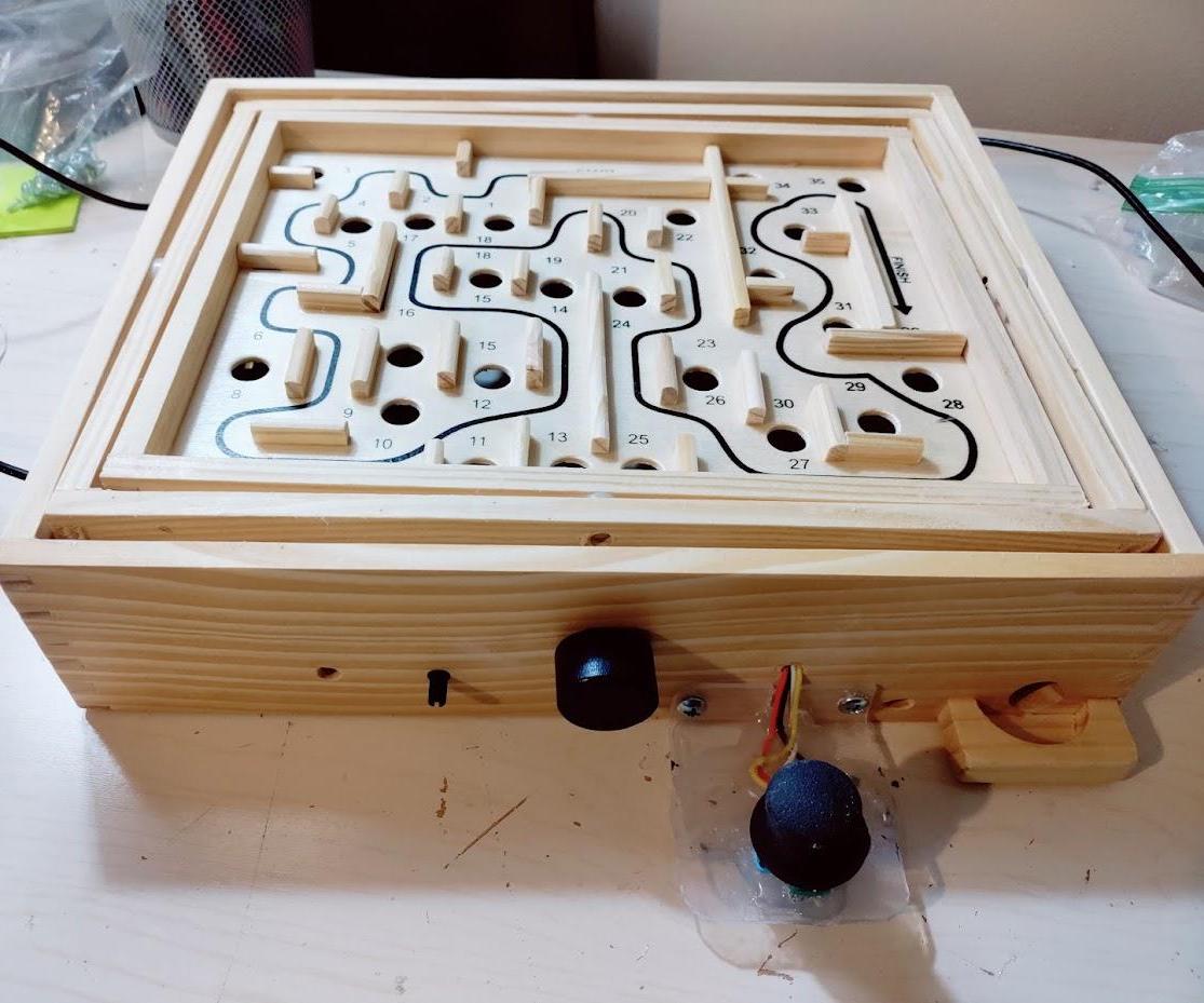 Automated ATtiny Marble Labyrinth