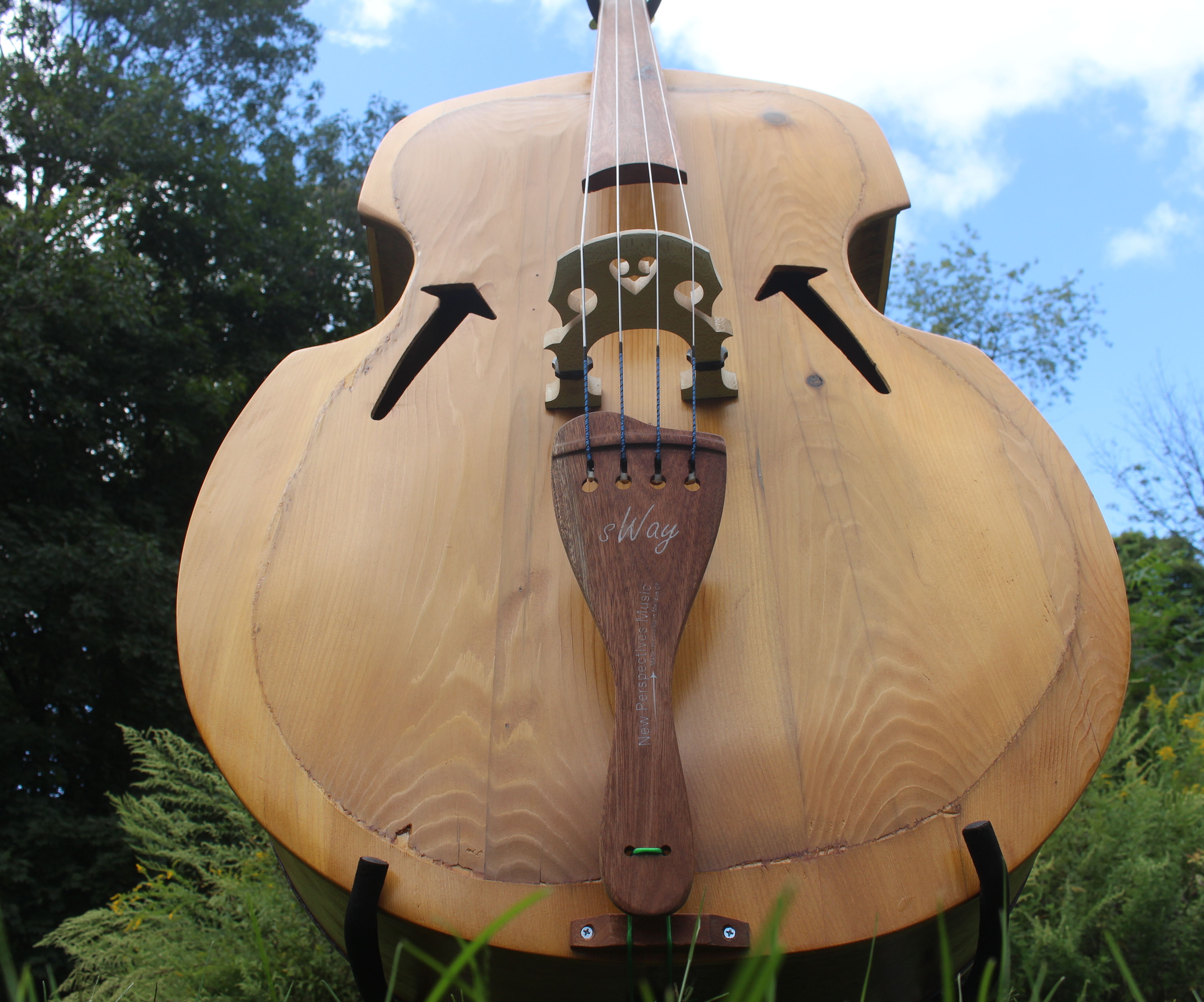 Upright Bass Made From Free (Reclaimed) Wood