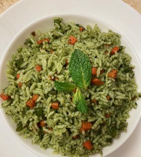 Green Mint Pulao