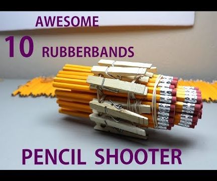10 Rubber Bands Pencil Shooter