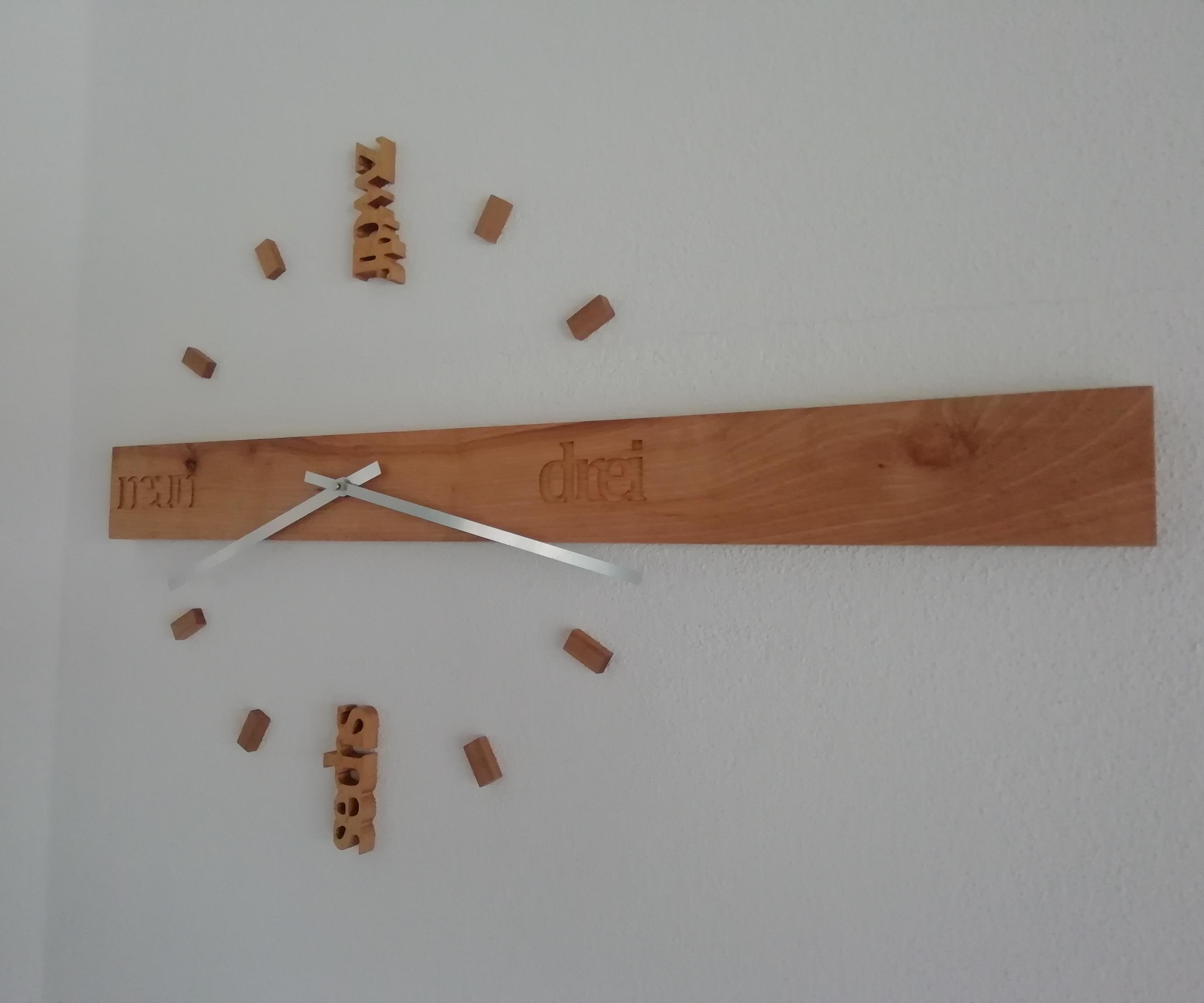 Modern Wooden Clock