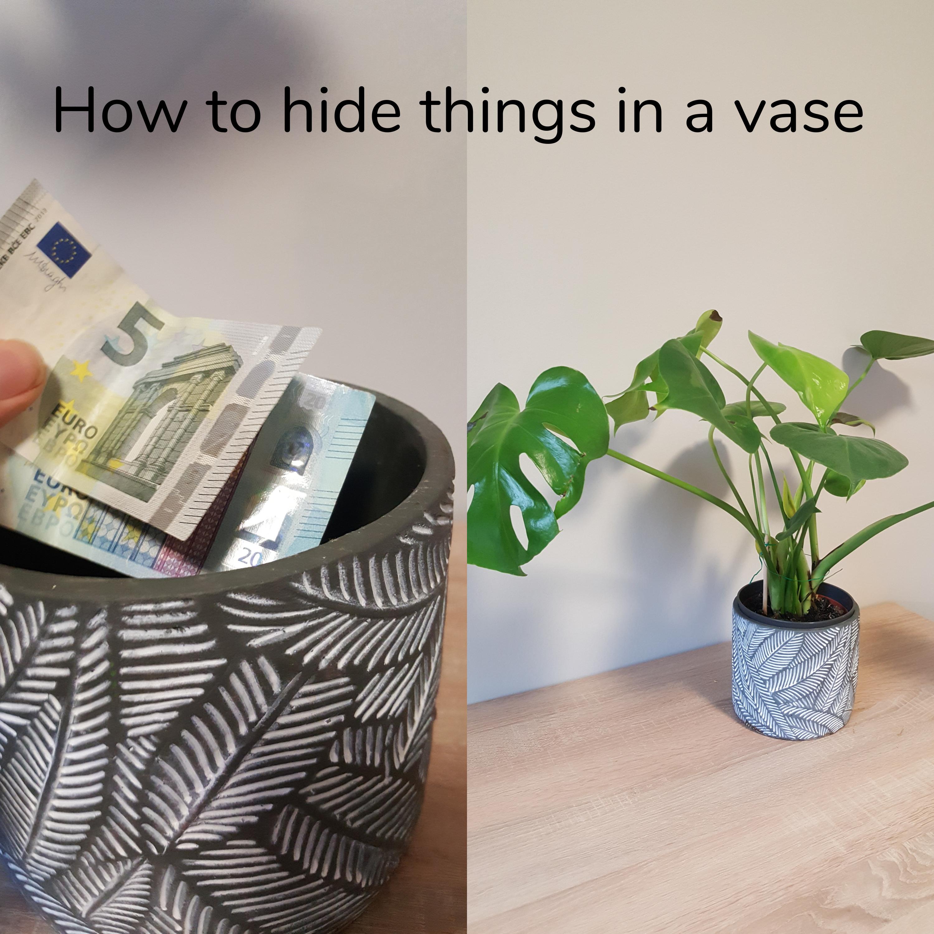 How to Hide Things in a Vase - "Secret Vase"