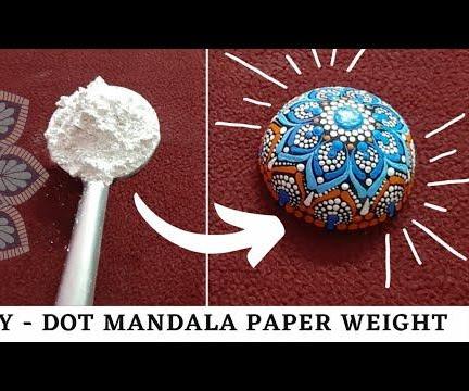 DIY - Paper Weight at Home | Dot Mandala Painting Tutorial | Leisure Space