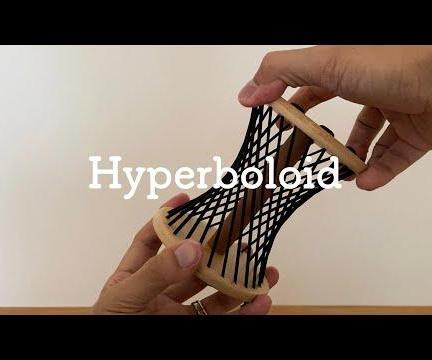 Hyperboloid Made of Coaster and Elastic Cord
