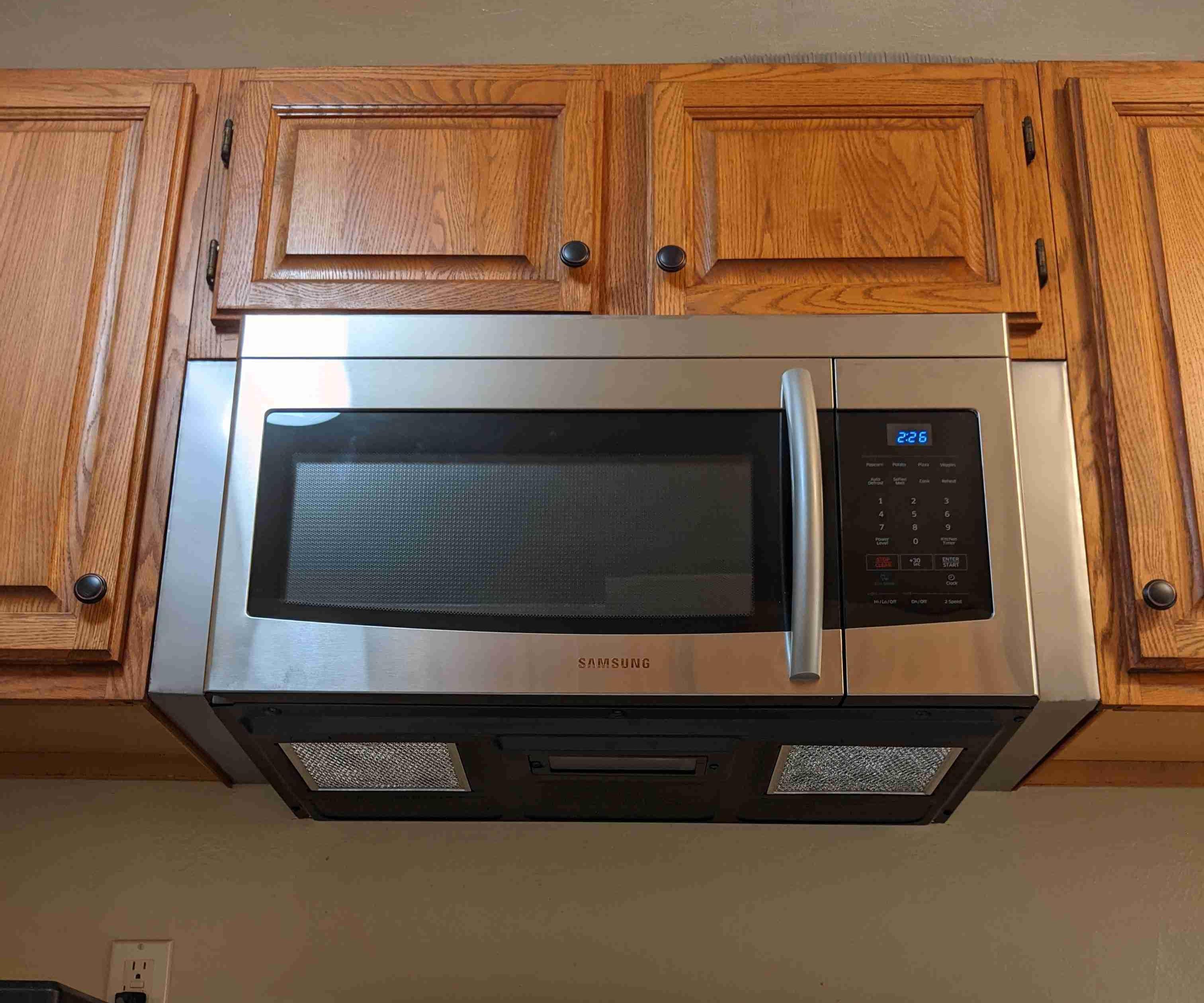 Stainless Steel Cabinet Fillers for Over-the-Range Microwave