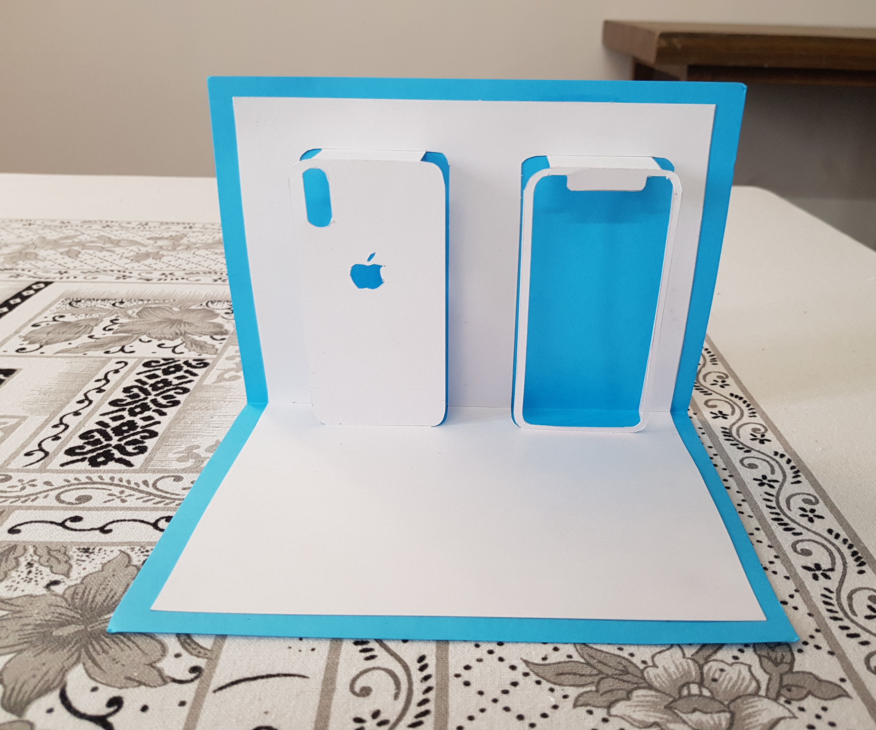 IPhone X Pop-up Greeting Card