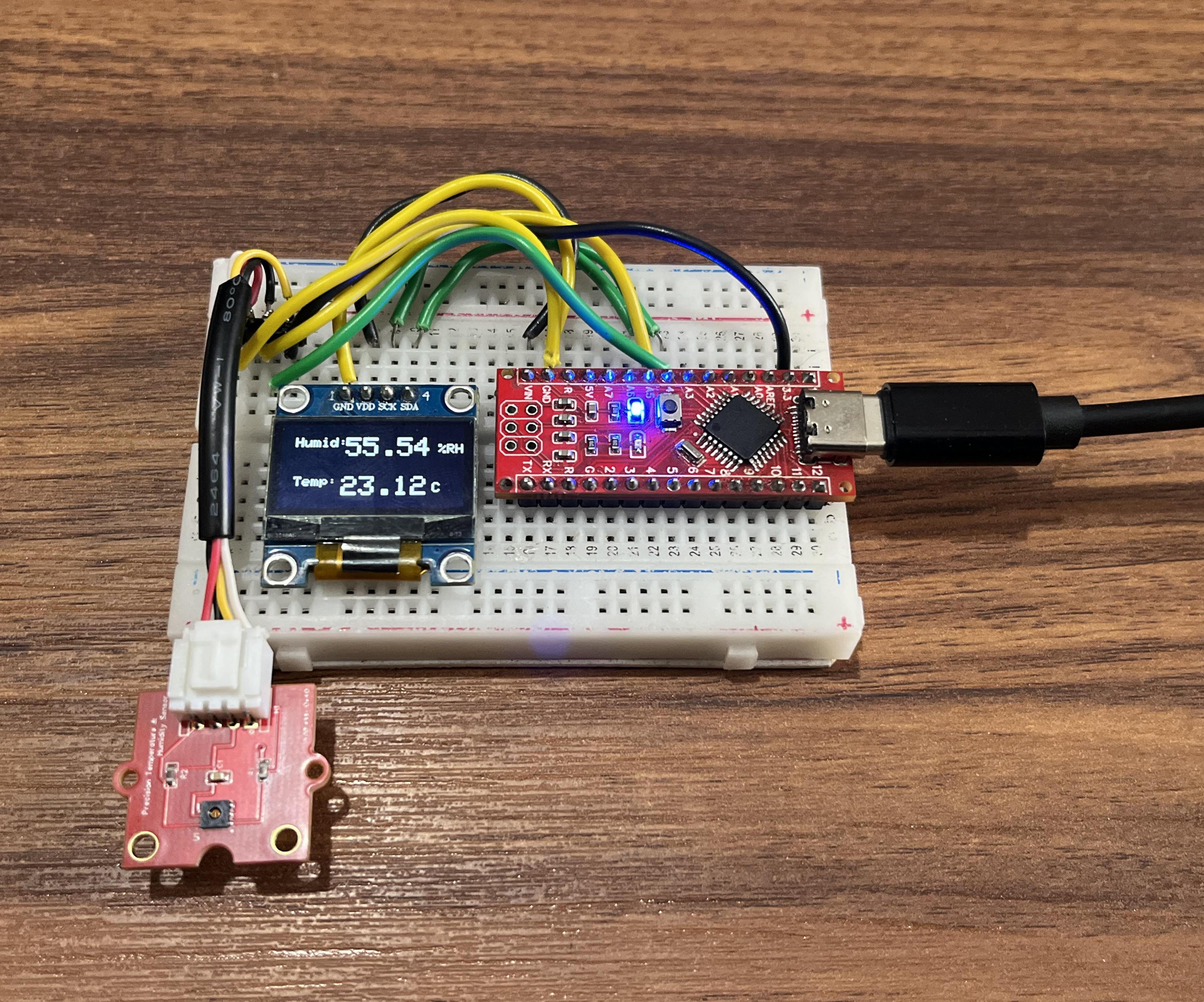 Si7021 Based Temperature and Humidity Sensor