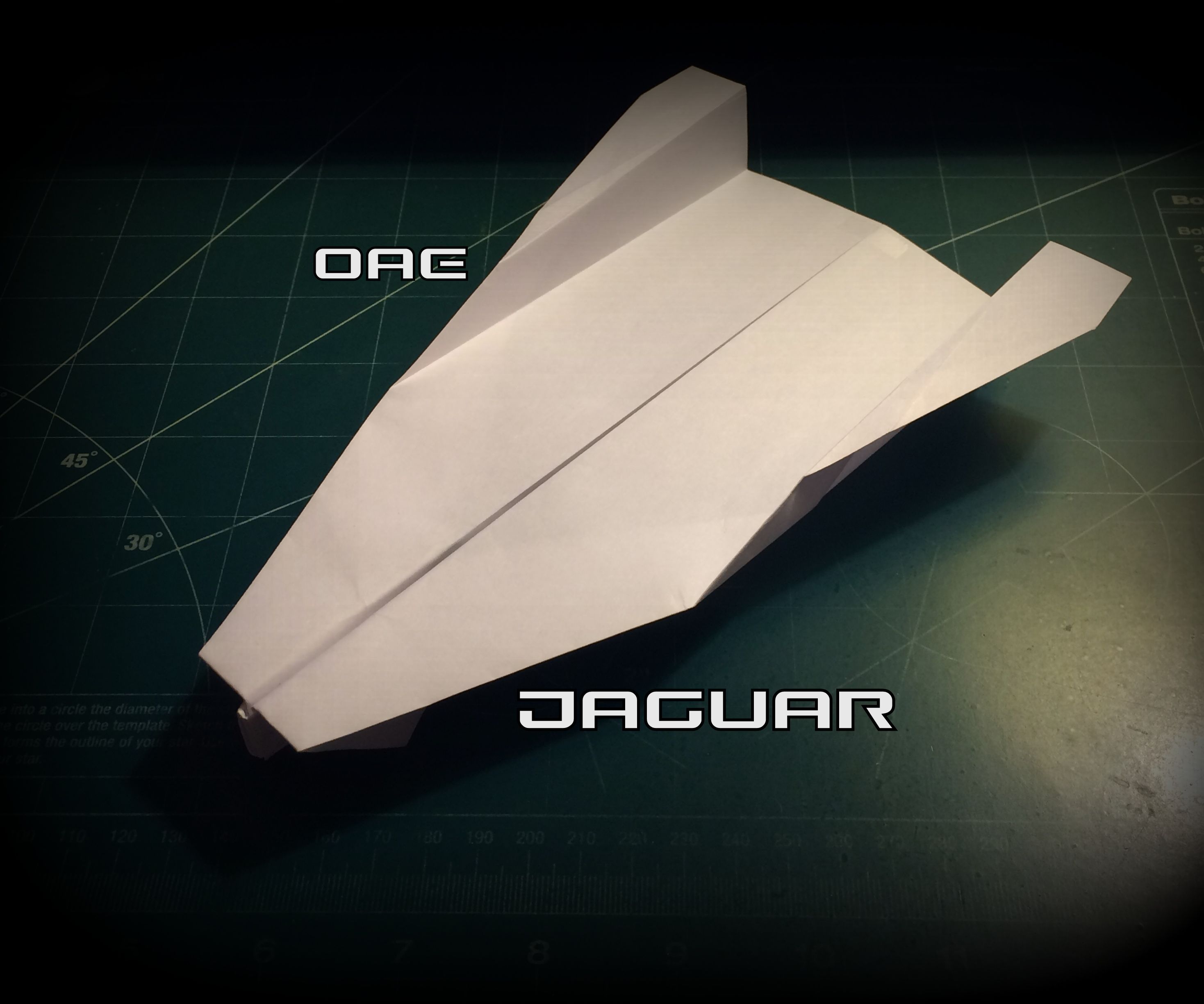 How to Make the Jaguar Paper Airplane