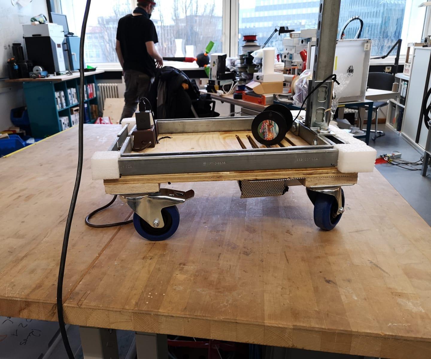 Trolley for Moving Medical Equipment