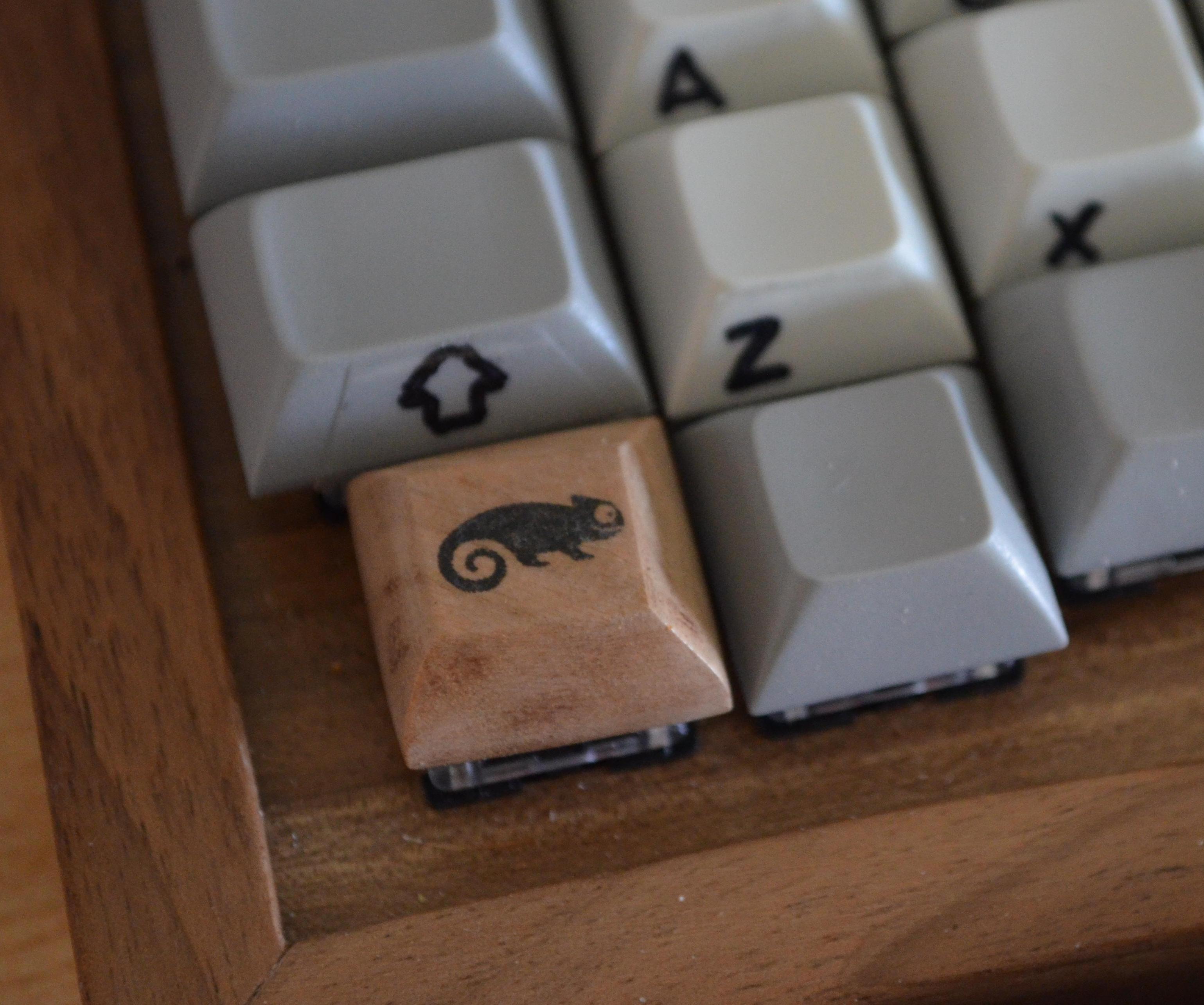 Wooden Keycaps Using Hand Tools