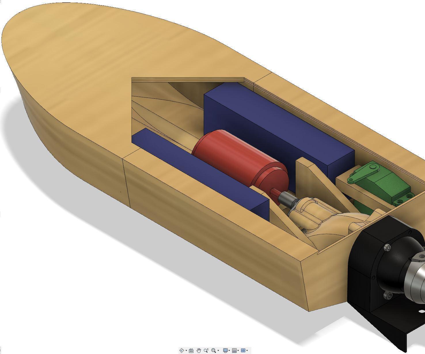 RC Water Jet Boat 3D Printed