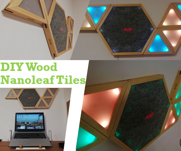 DIY Wood Nanoleaf Tiles