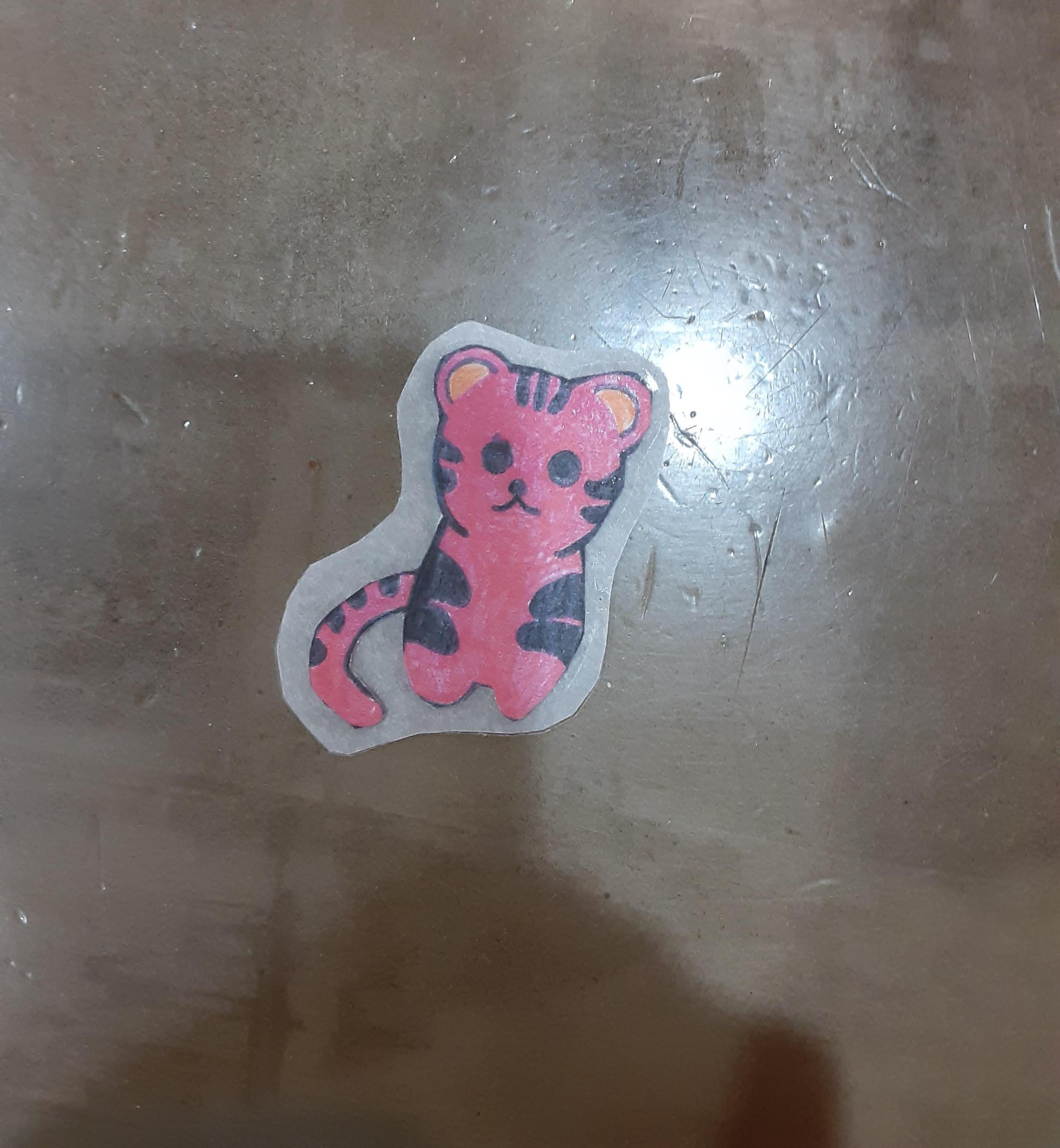 DIY Water Bottle/Laptop Stickers With Around-the-House Items