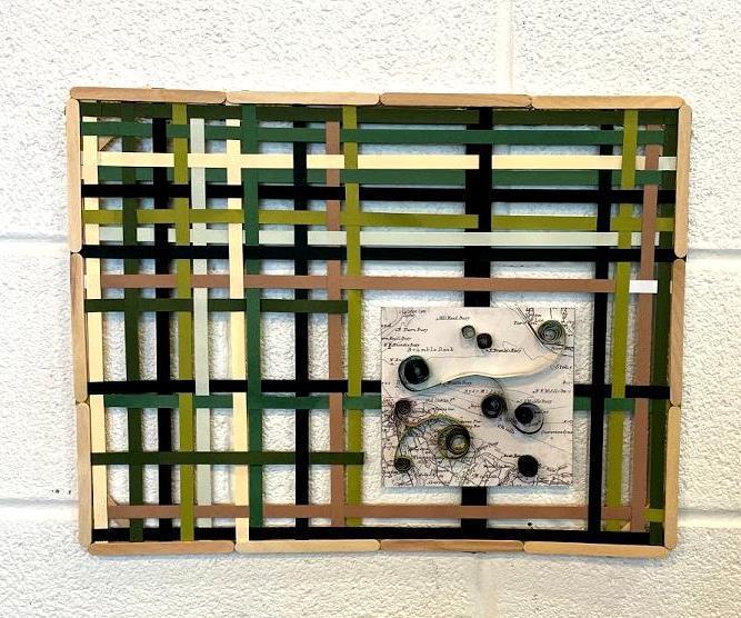 Framed Paper Art W/ Quilling 