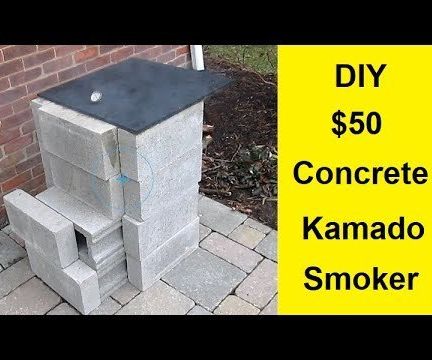 DIY $50 Concrete Kamado Smoker
