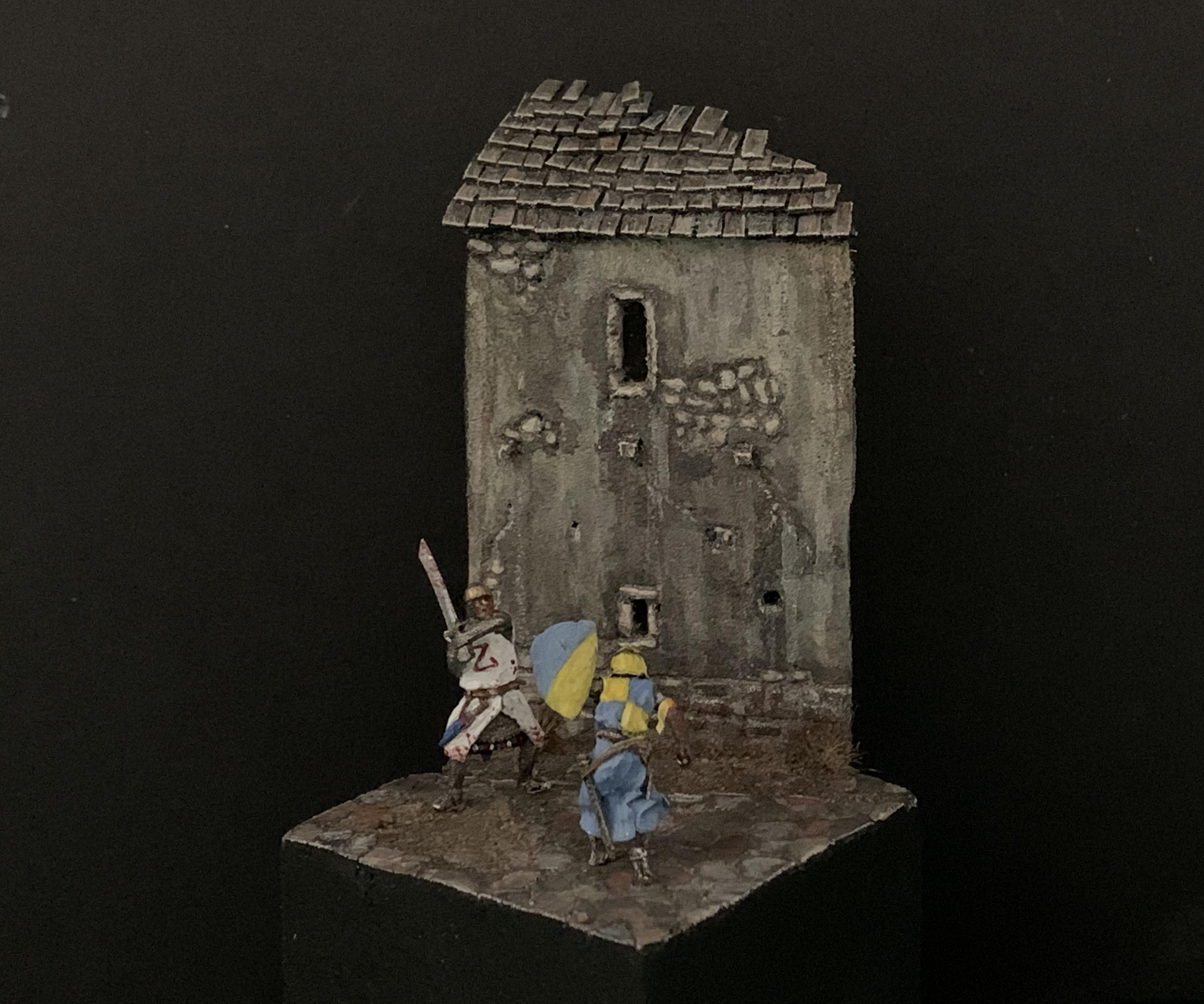 Diorama Fighting Knights in 1/72