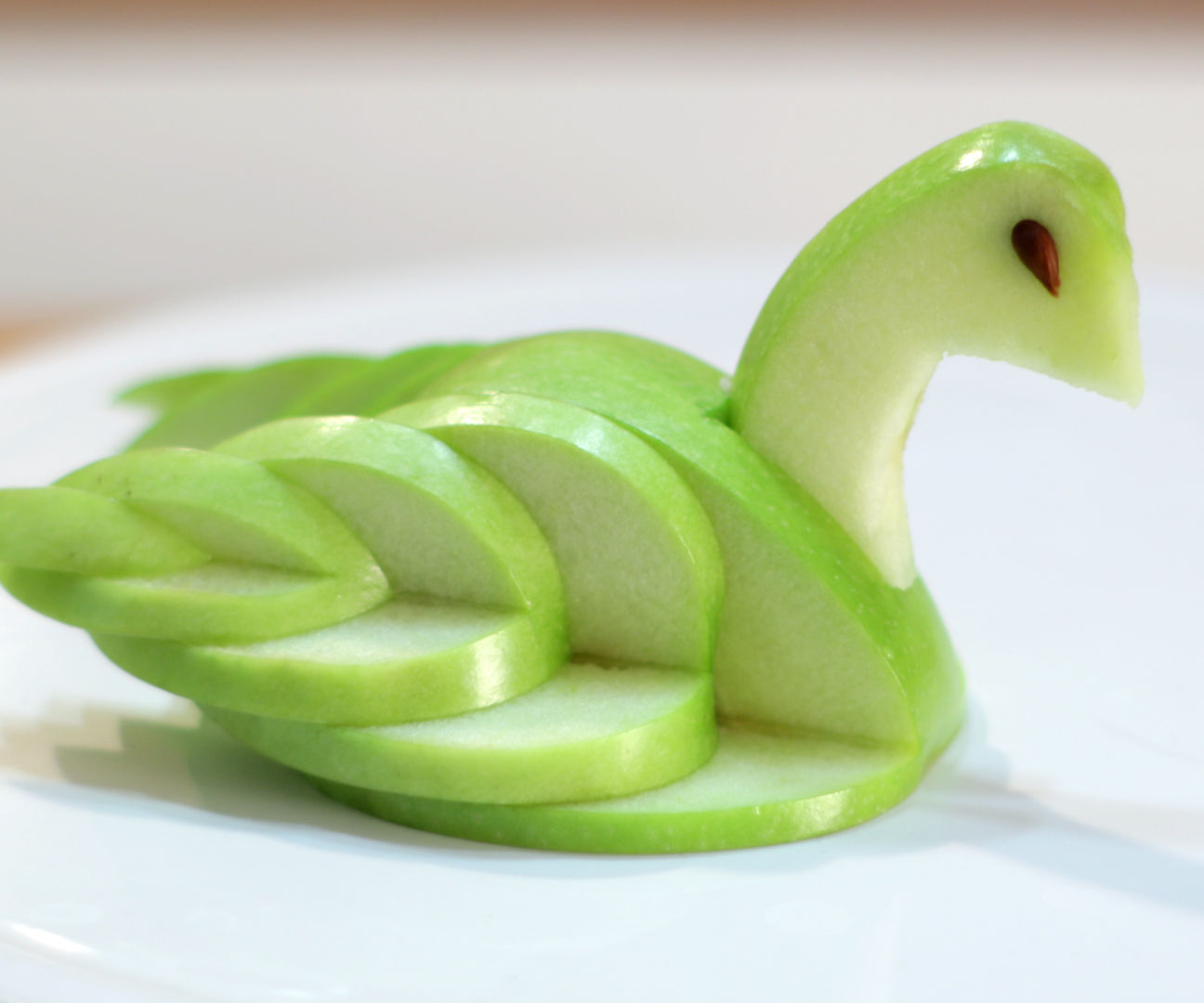 Edible Apple Swan