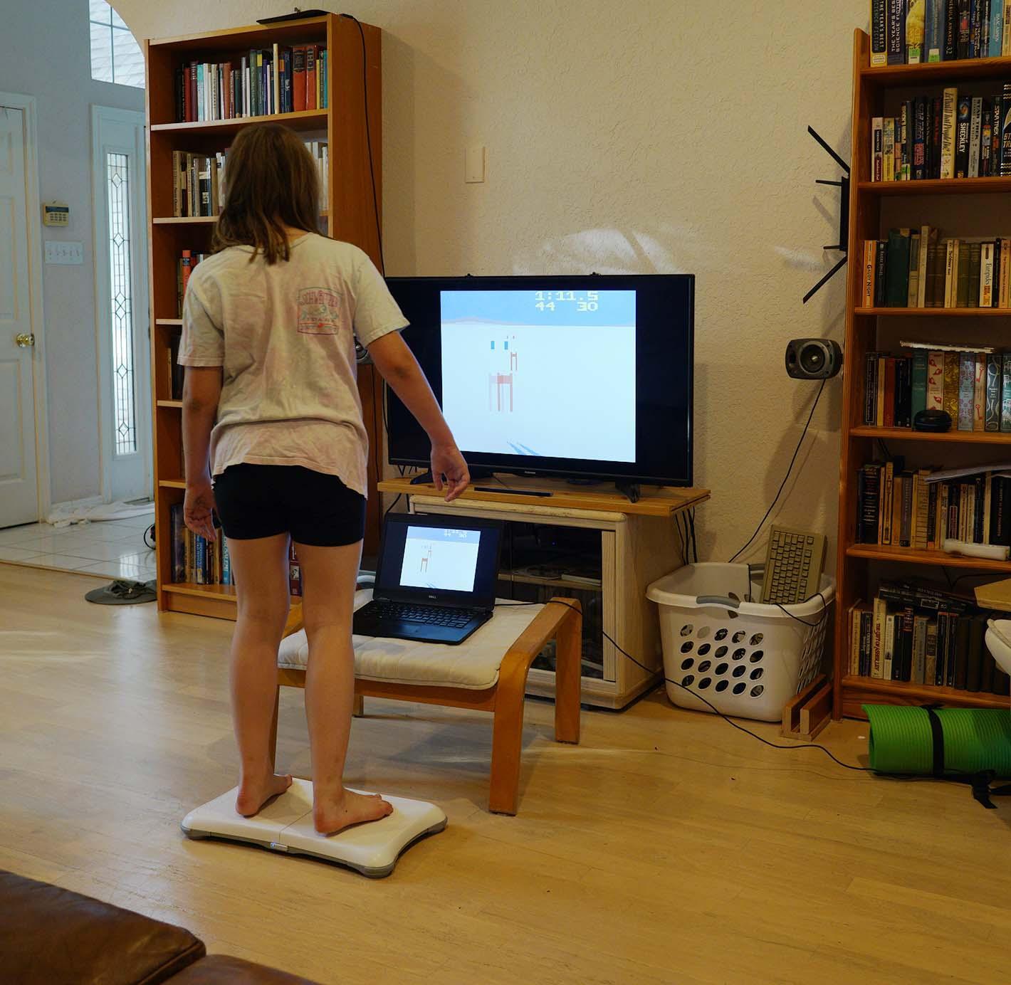 Exergaming Emulation III: Amiga Joyboard and Maniac Mogul (Atari 2600)