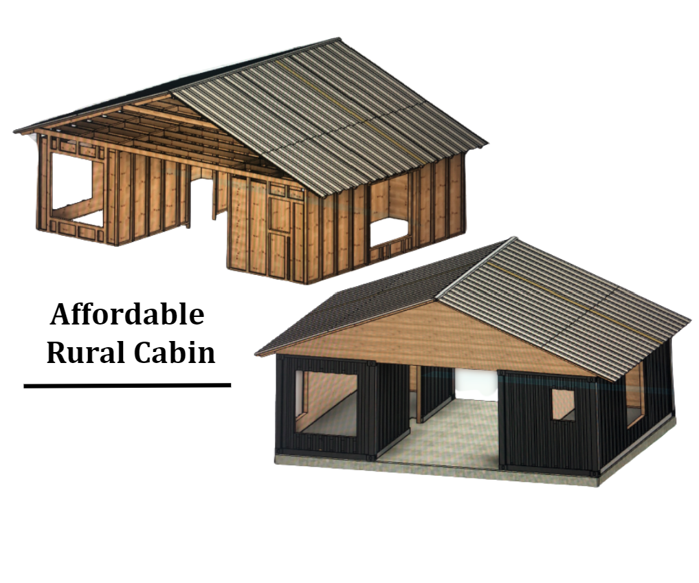 Rural Cabin Designed From Shipping Containers