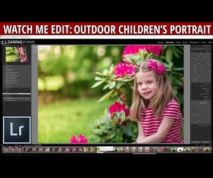 Watch Me Edit: Outdoor Children's Portrait