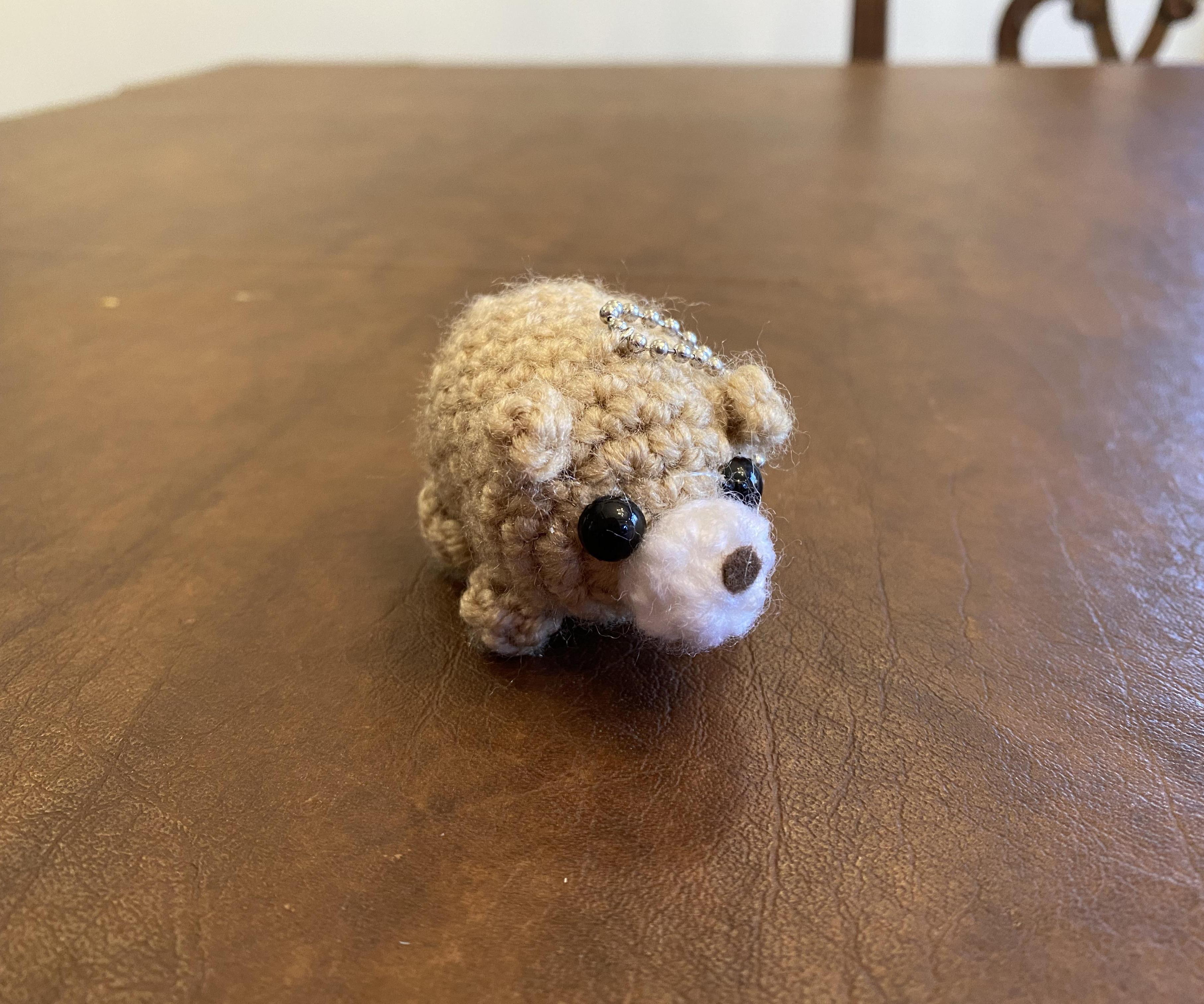 Crochet Animal Keychains (Bear)